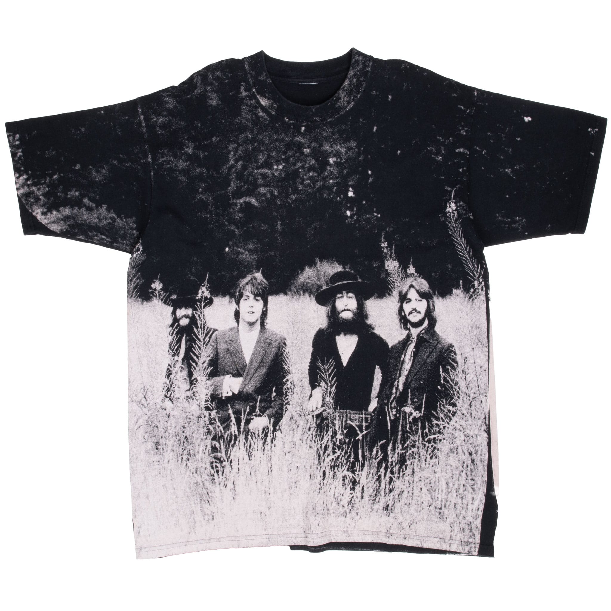 Vintage The Beatles All Over Print Tee Shirt 1995 Size XL