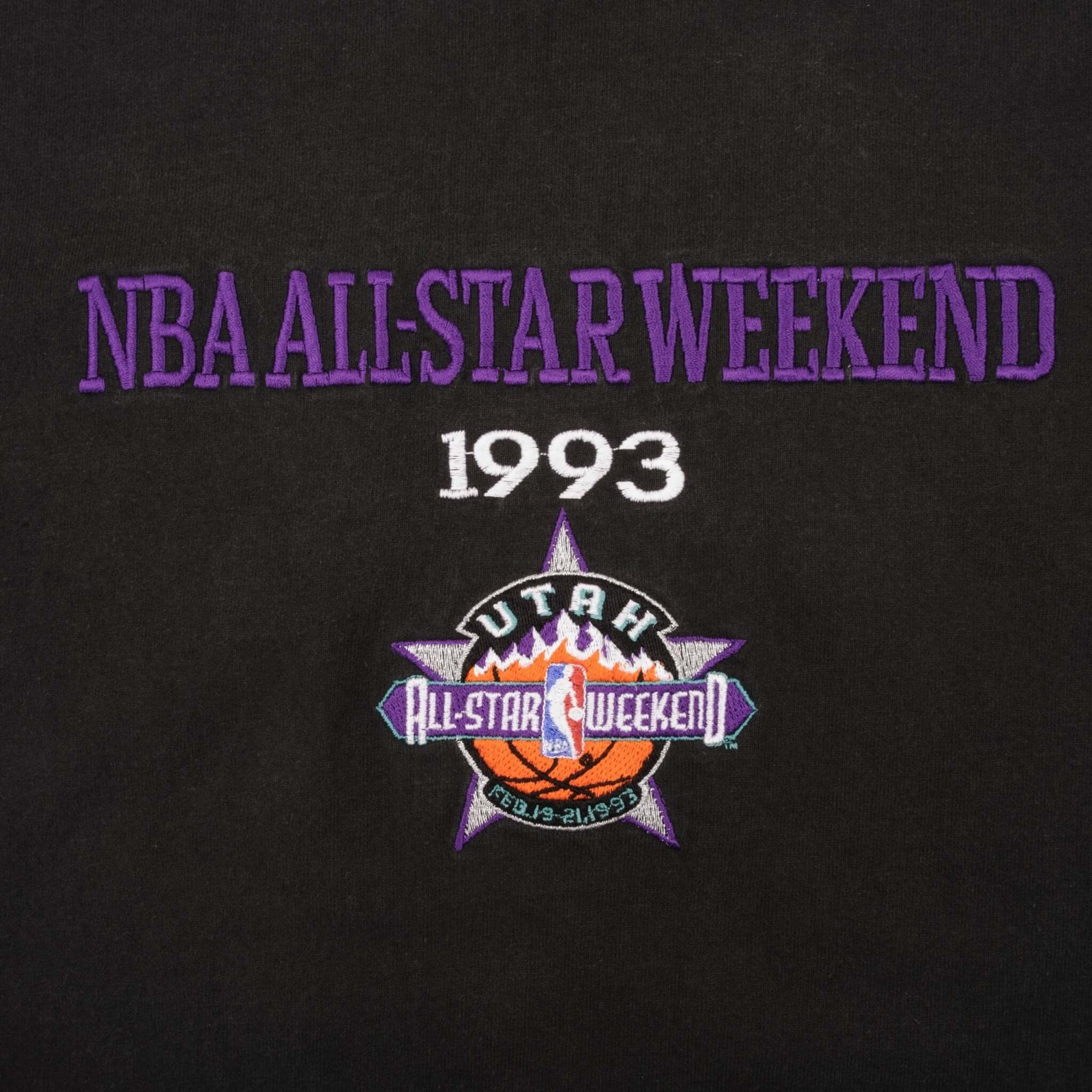 Vintage NBA Utah Jazz All Star Weekend 1993 Tee Shirt Size XL Made In USA