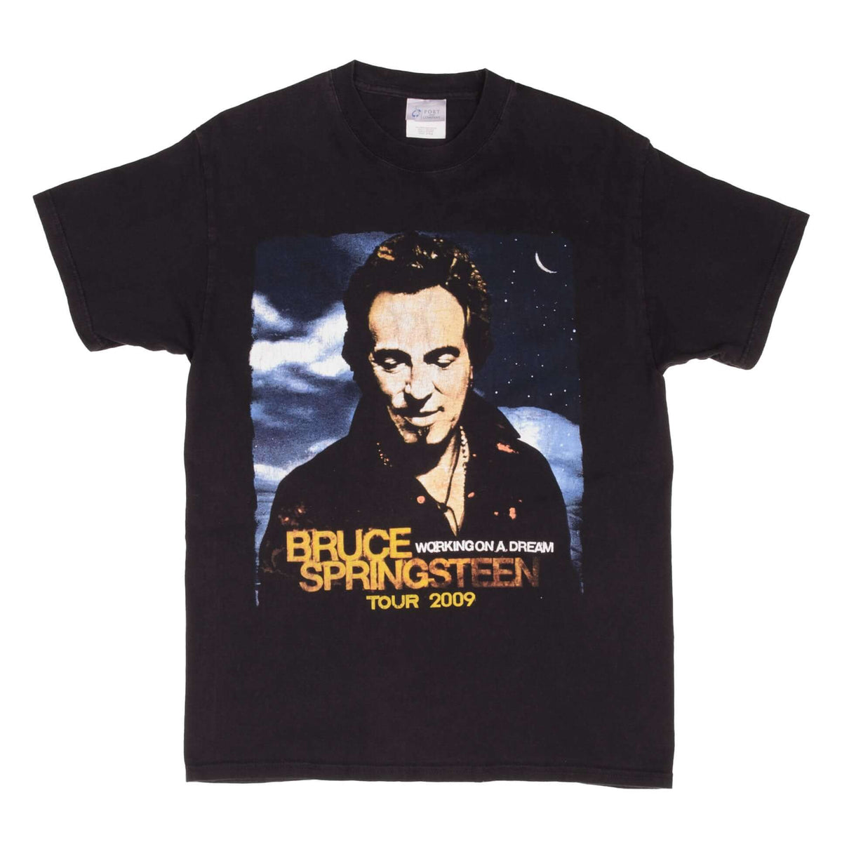 Front of black Bruce Springsteen Working on a Dream Tour 2009 T-shirt