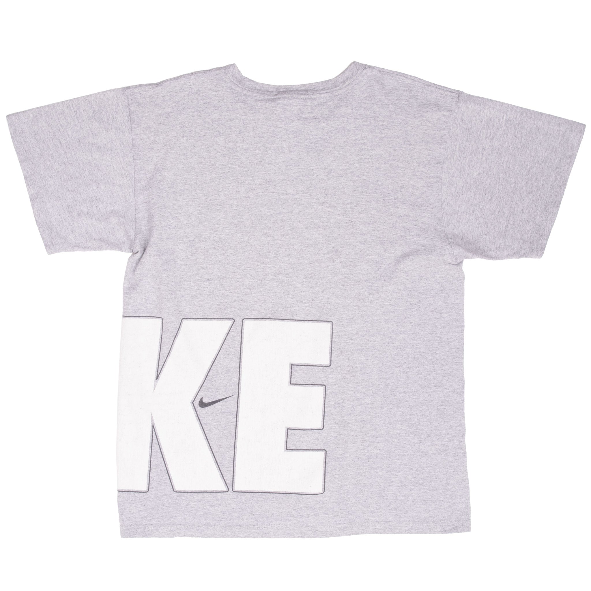 Vintage Nike Spellout Grey Tee Shirt 1990S Size Xl
