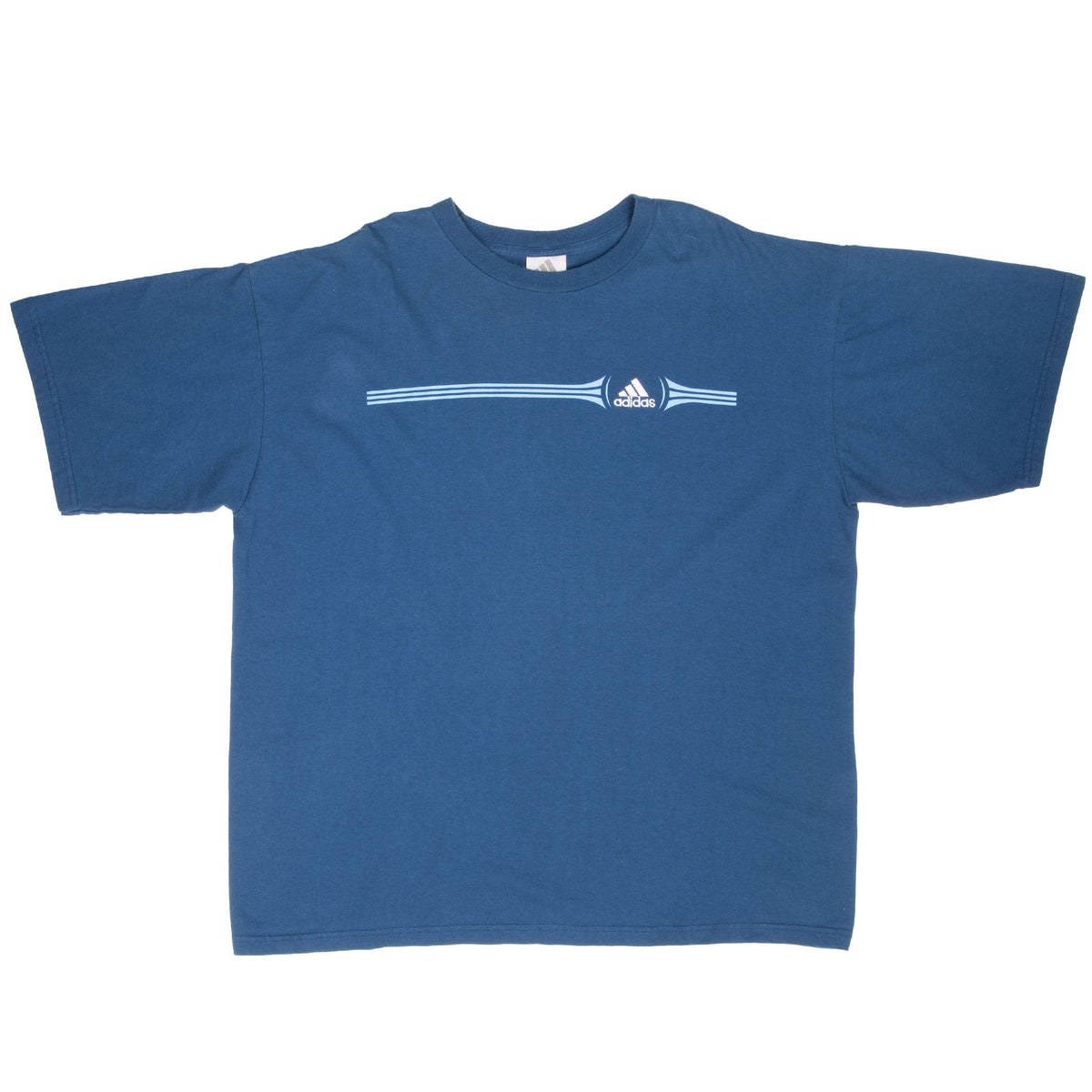 Vintage Adidas 2000S Navy Blue Tee Shirt Size XL
