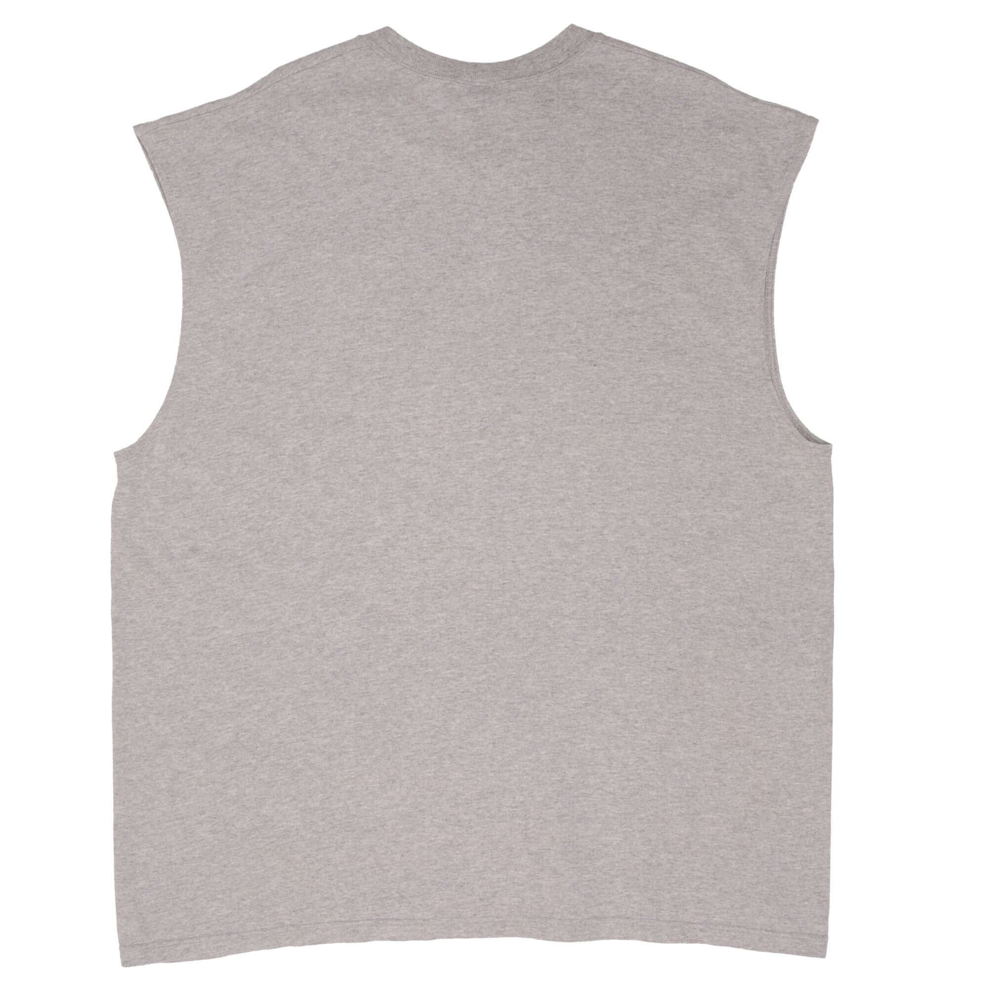 Vintage Nike Center Swoosh Gray Tank Top Tee Shirt 1990S Size XL Made In USA