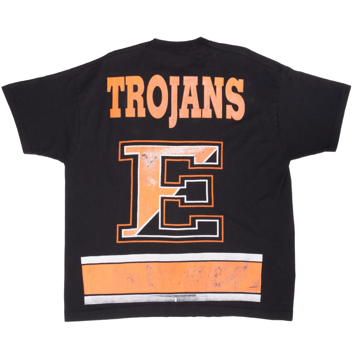 Vintage East High Trojans Tee Shirt 1990S Size 2Xl Made In Usa With Single Stitch Sleeves