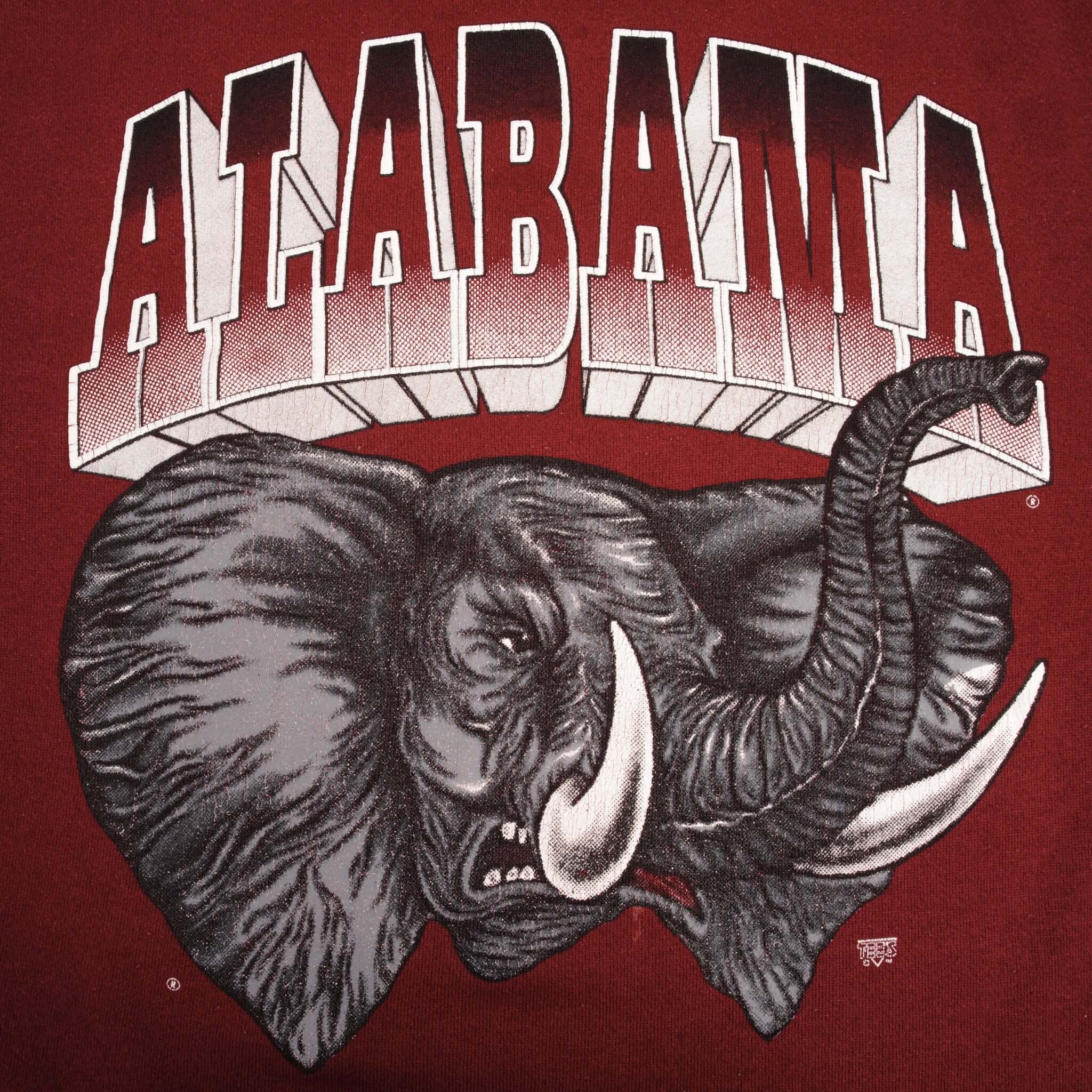 Vintage Ncaa Alabama Crimson Tide 1990S Sweatshirt Size Large Made In USA