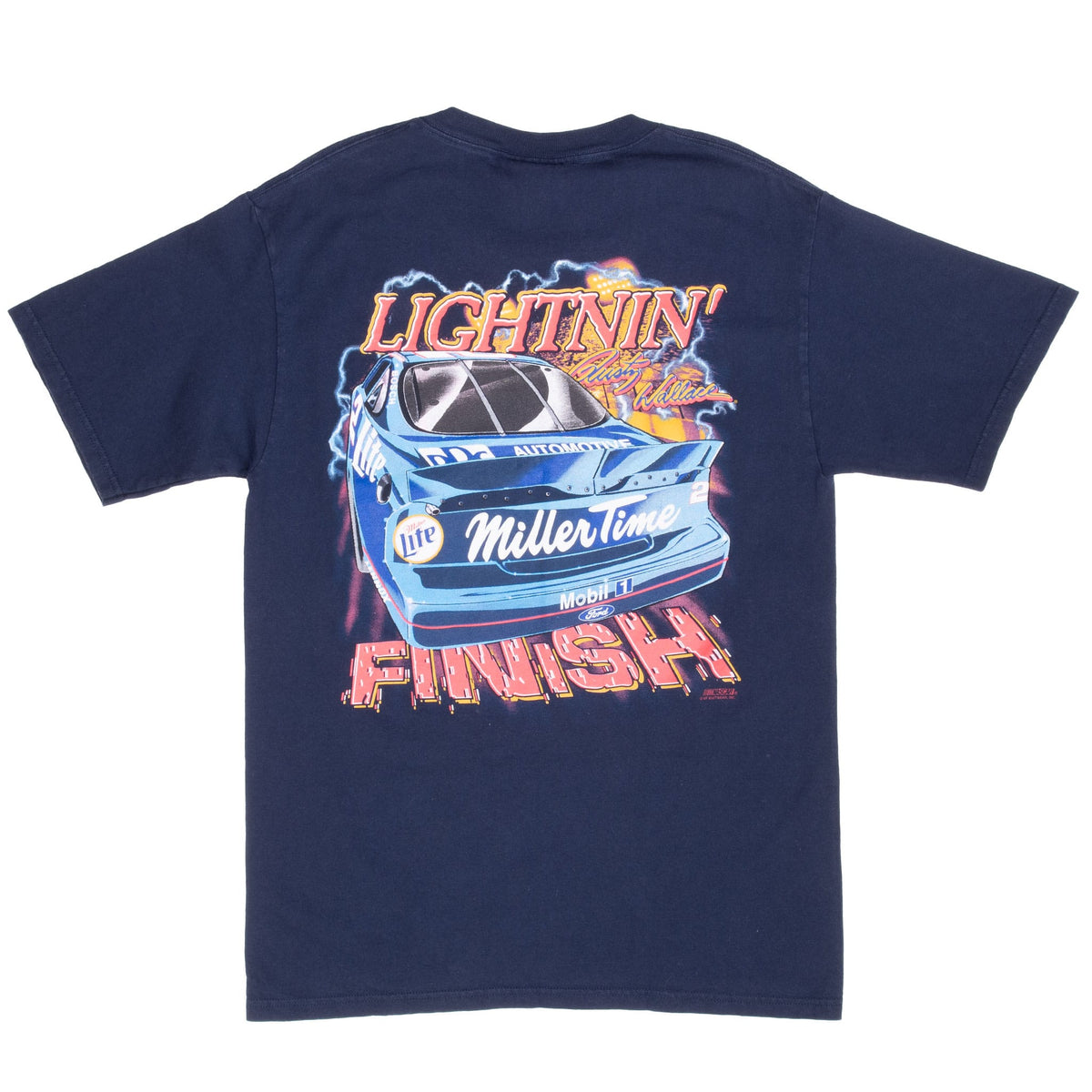 Vintage Nascar Rusty Wallace 1990S Tee Shirt Size Medium Made In Usa