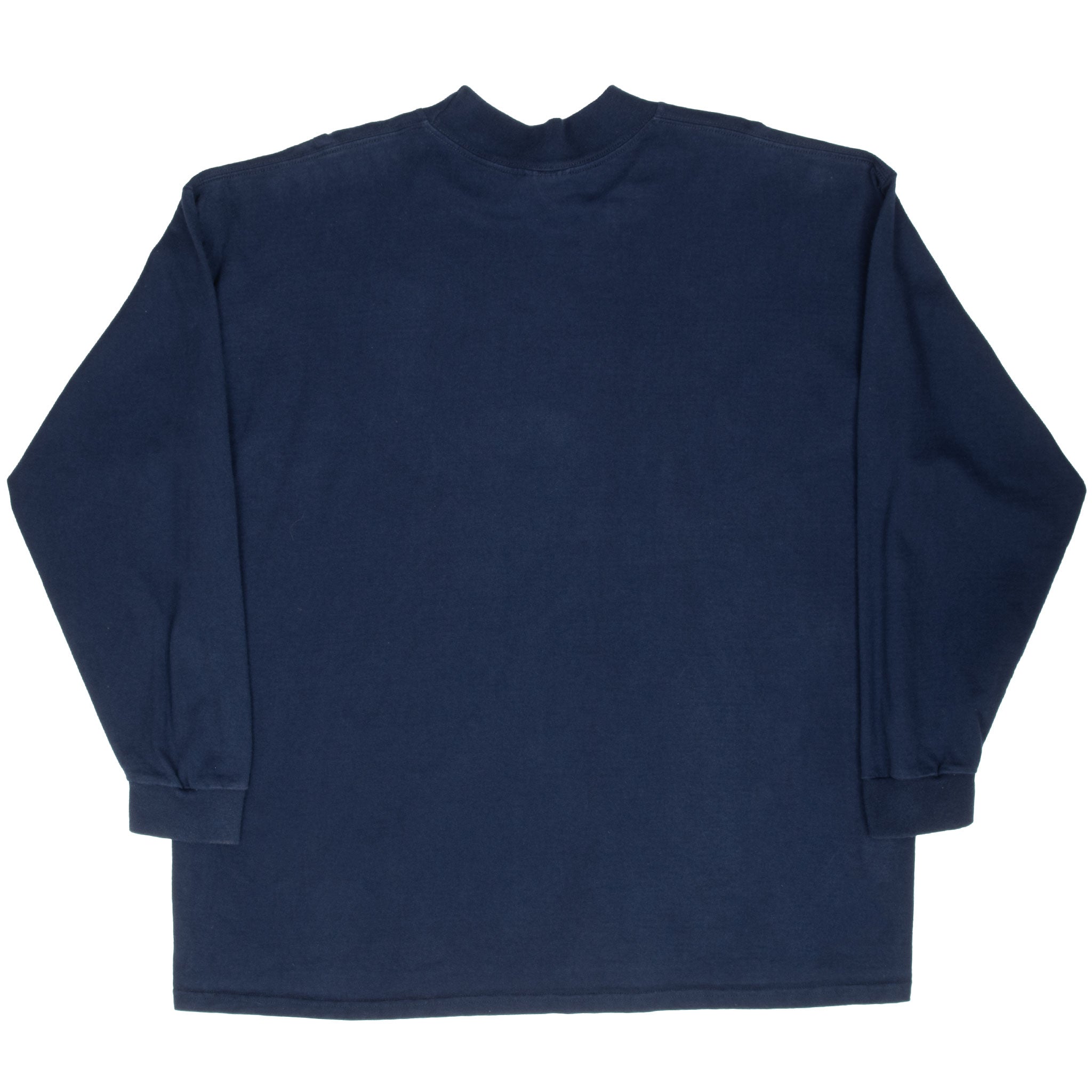 Vintage Nike Navy Blue Long Sleeve Turtle Neck Tee Shirt 2000S Size 2XL