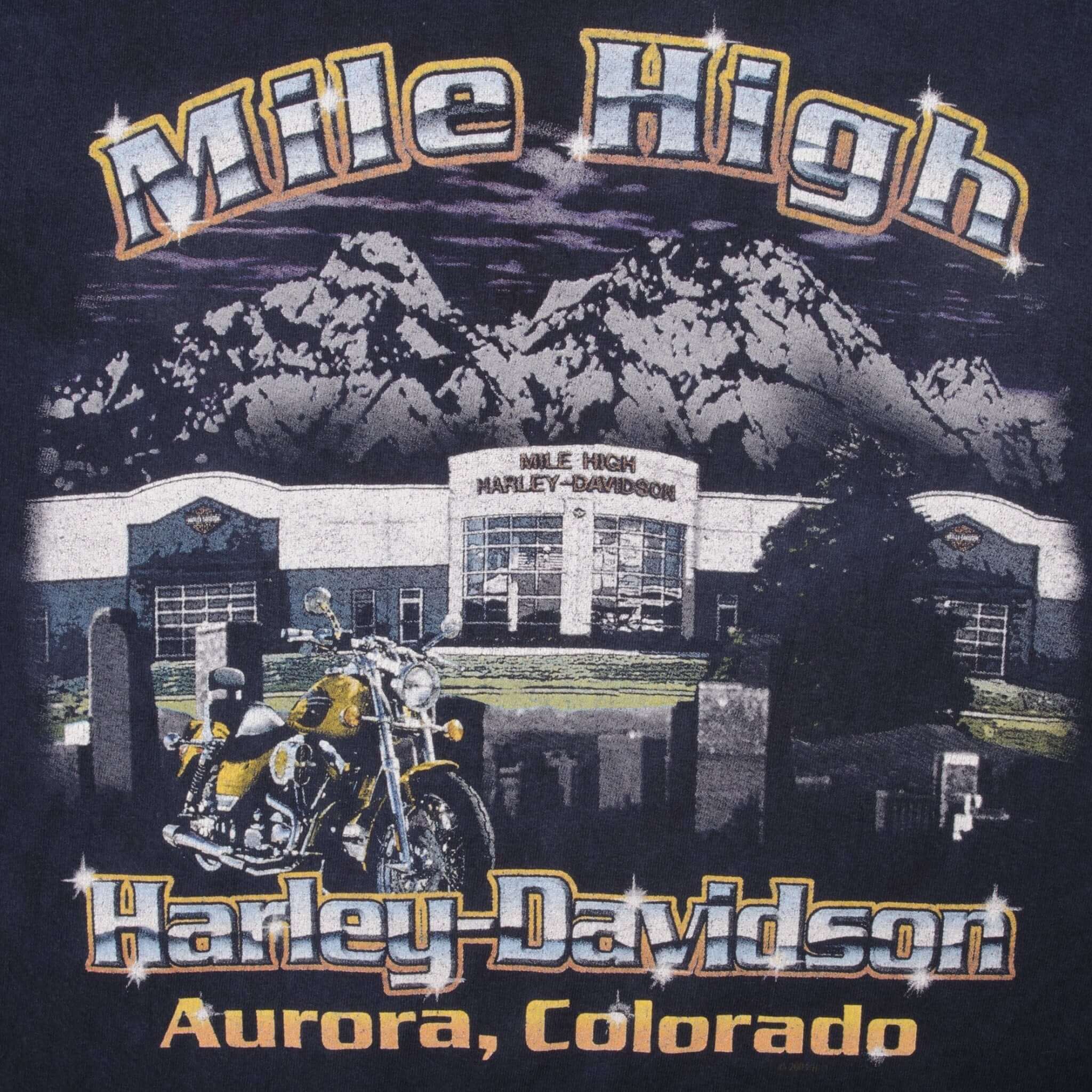 Vintage Harley Davidson Tie Dye Long Sleeves Tee Shirt Size XL Made In USA