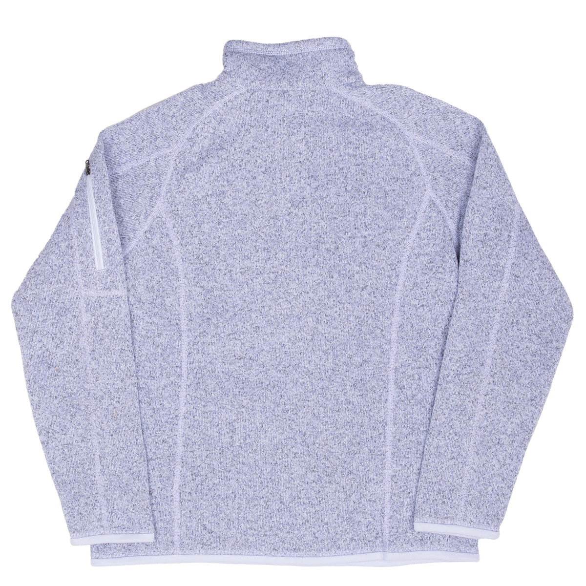 Back view of women's light purple Patagonia Better Sweater fleece