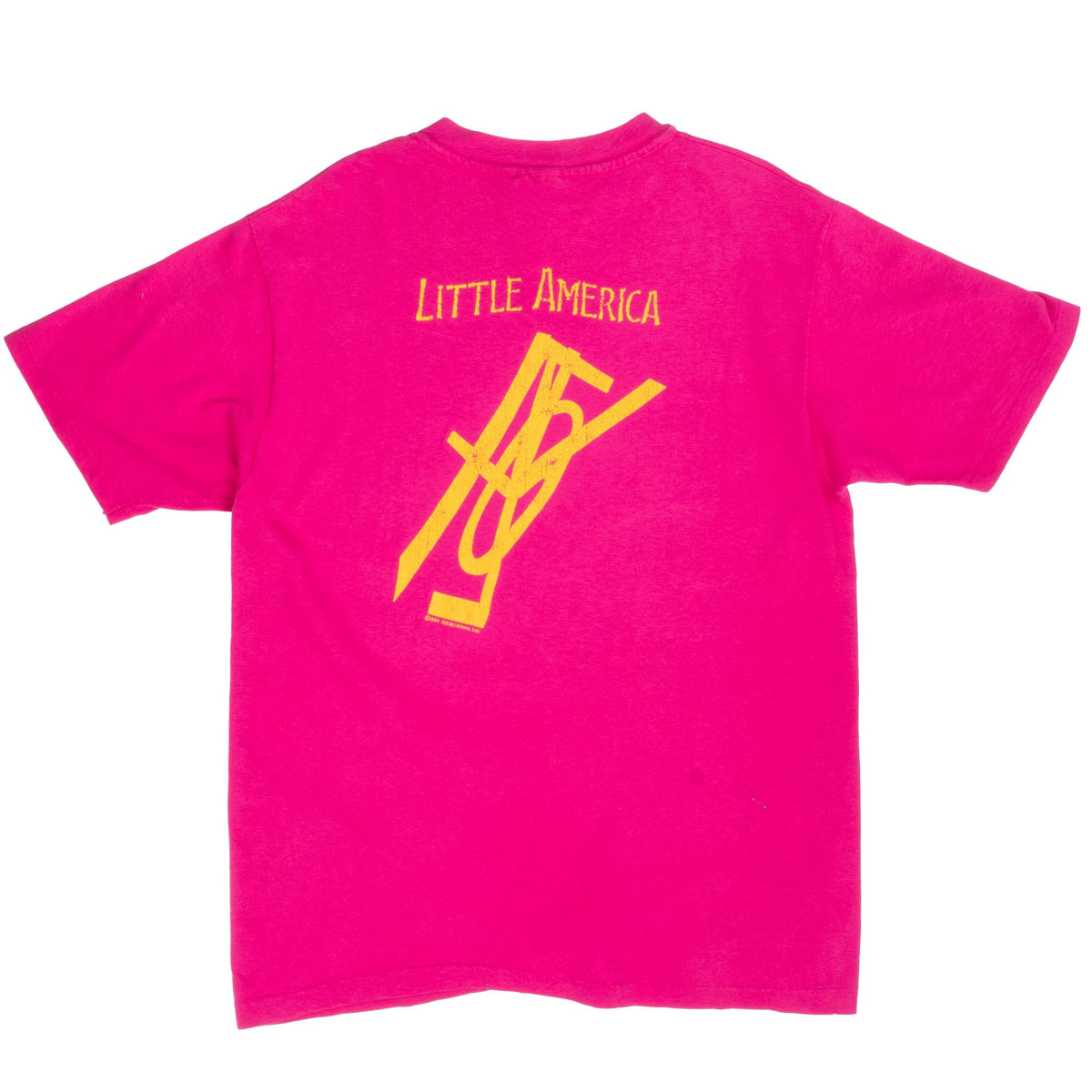 Vintage R.E.M Little American Tee Shirt 1982 Size Medium Made In Usa With Single Stitch Sleeves