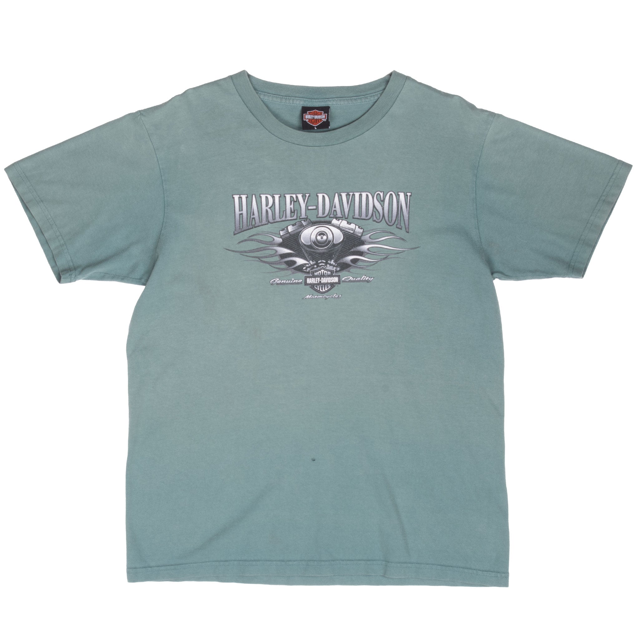 Vintage Harley Davidson Sandy Utah Sage Green Tee Shirt 2005 Size Large