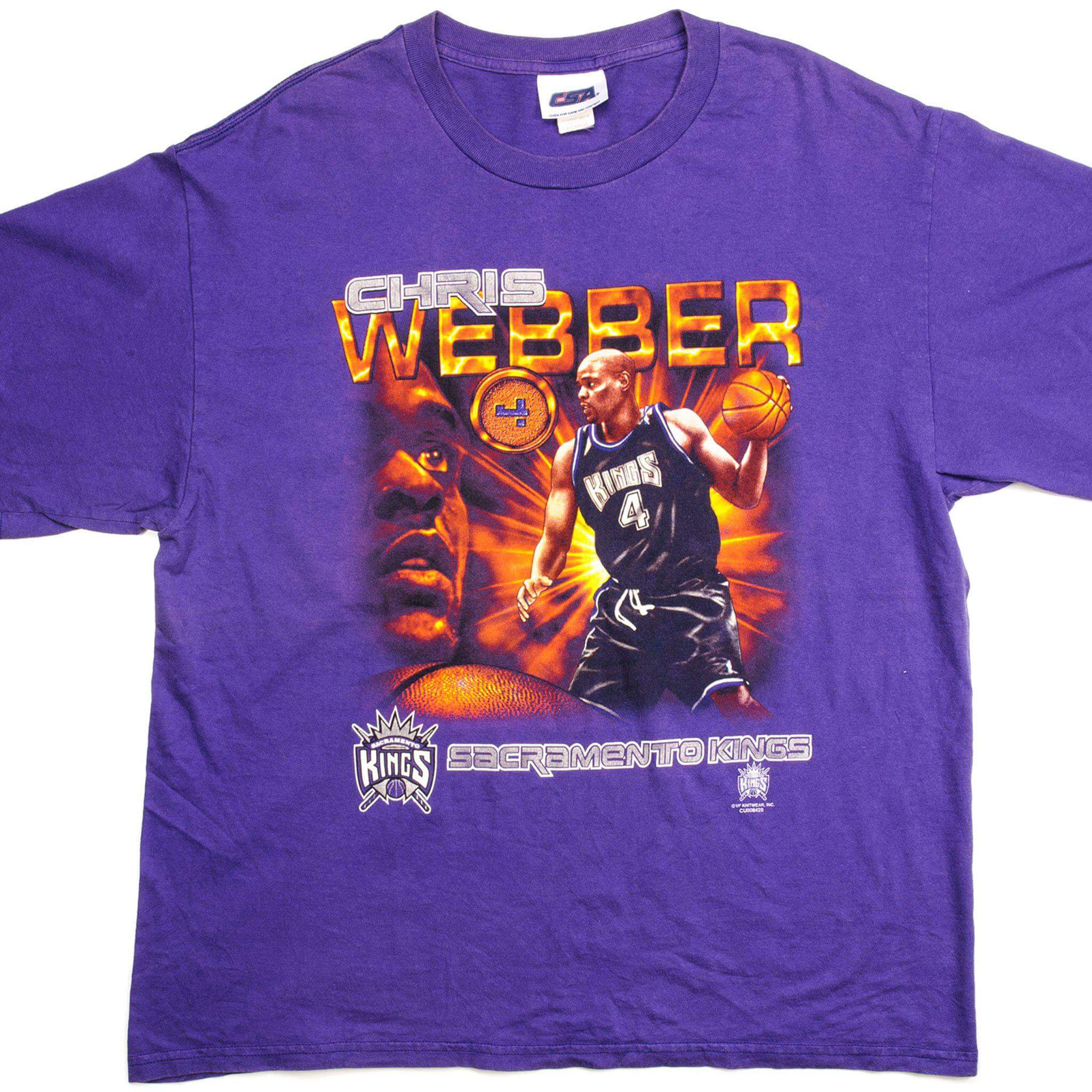 VINTAGE NBA CHRIS WEBBER TEE SHIRT SIZE XL