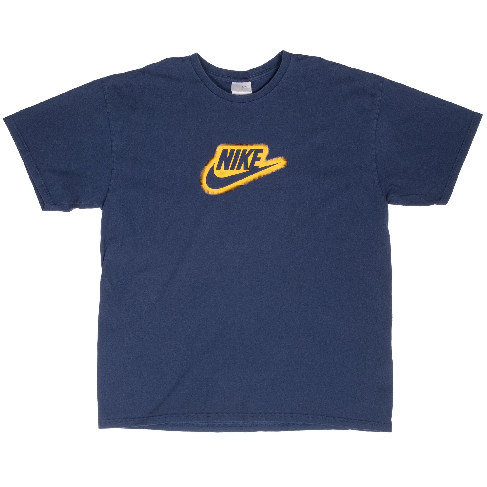 Vintage Nike Spellout Blue Tee Shirt 2000S Size XL