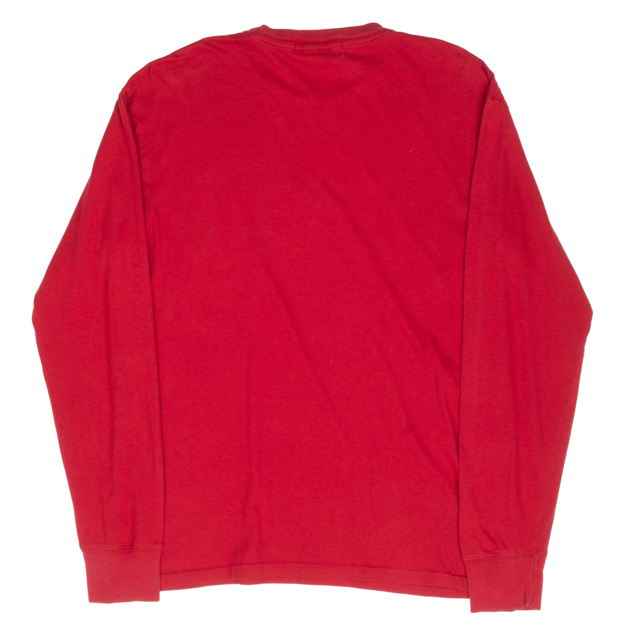 Vintage Polo Ski Bear Ralph Lauren Long Sleeve Red Tee Shirt Size Medium