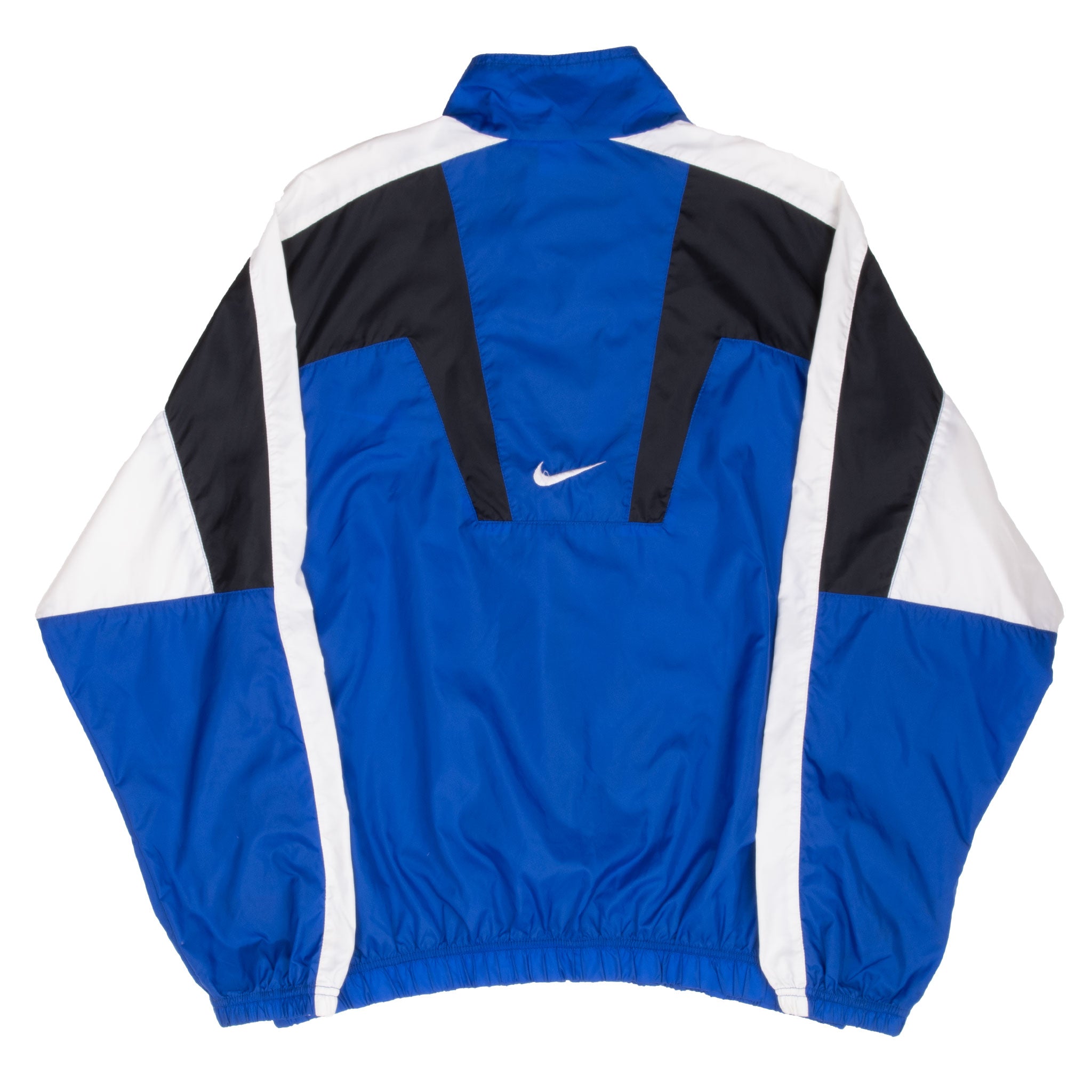 Vintage Nike Classic Swoosh Blue Windbreaker Jacket 1990S Size Large