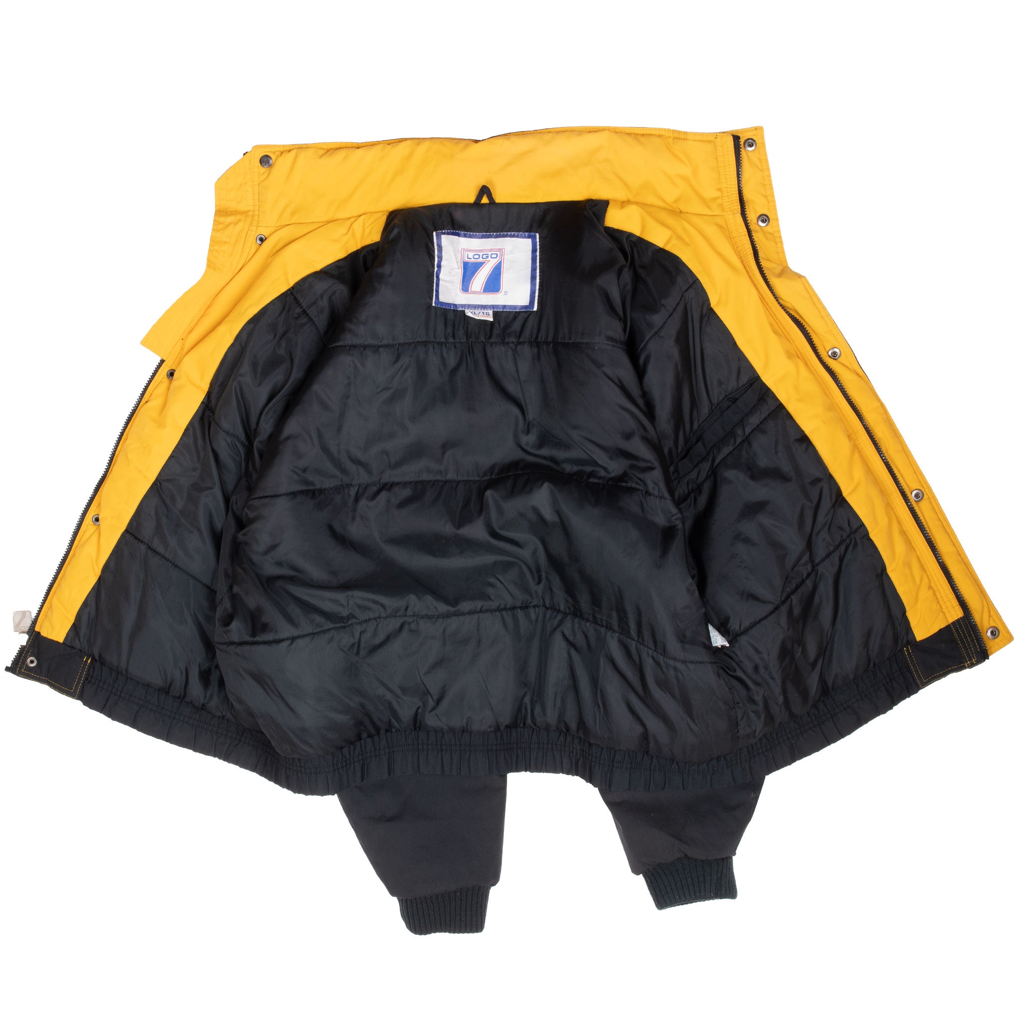 Vintage Ncaa Missouri Mizzou Tigers Logo 7 Heavy Windbreaker Jacket 1990S Size XL