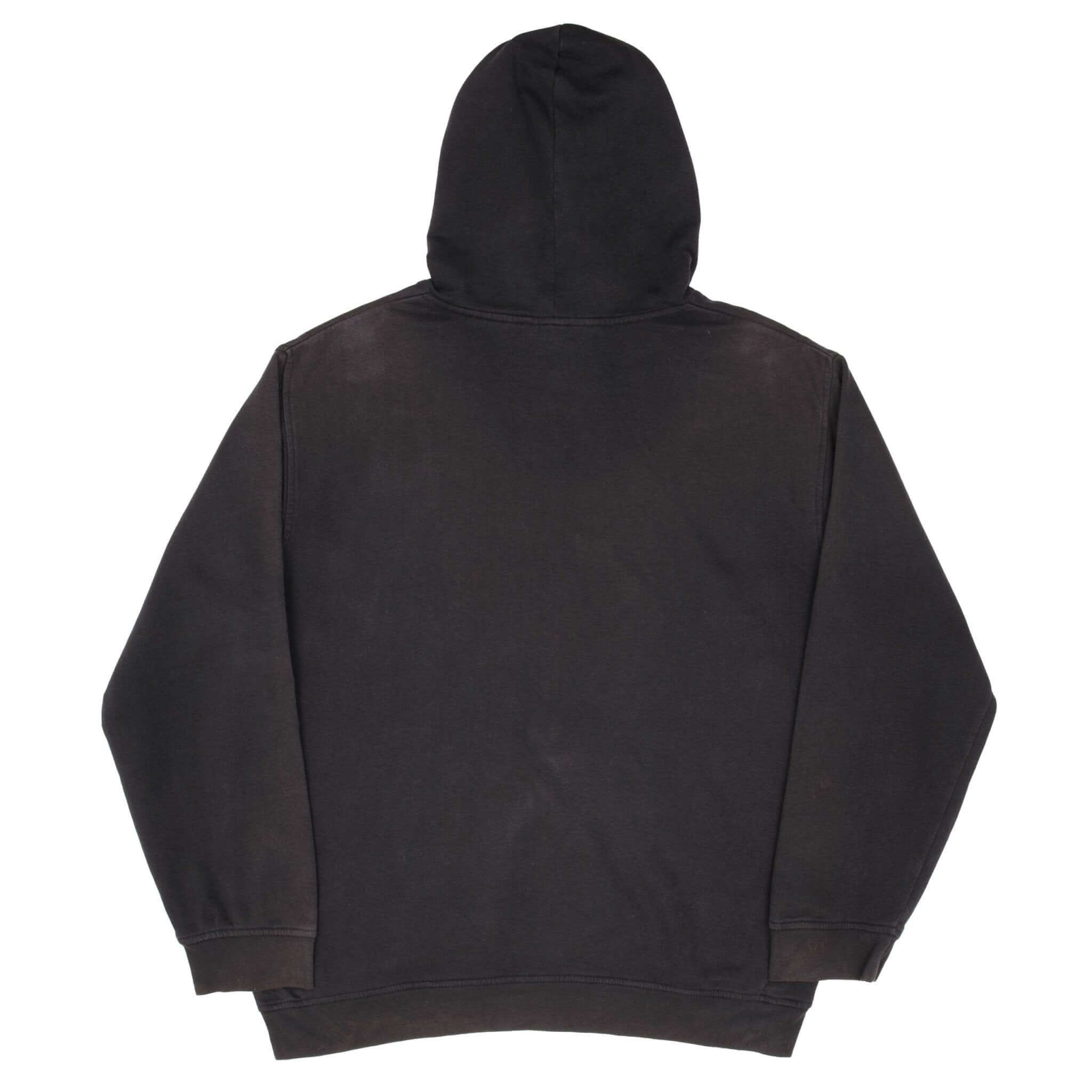 Vintage Nike Spellout Swoosh Black Hoodie Sweatshirt 2000S Size XL