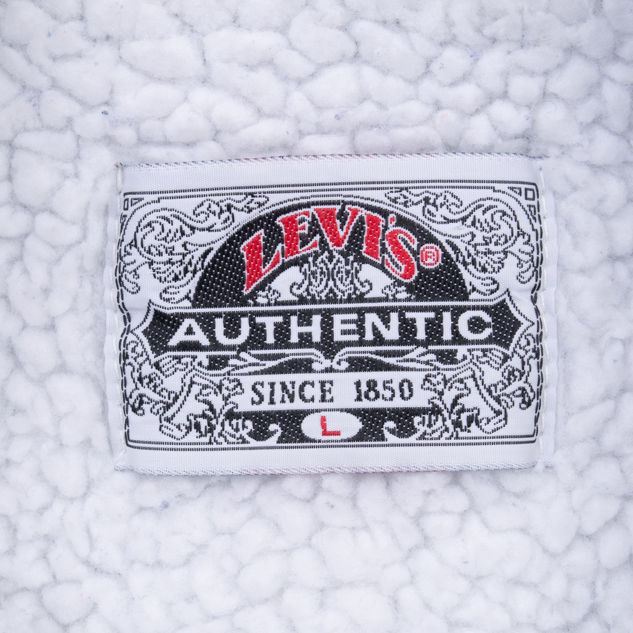 Vintage Levis Sherpa Trucker Blue Light Wash Denim Jacket 1980S Size Large Made In Usa