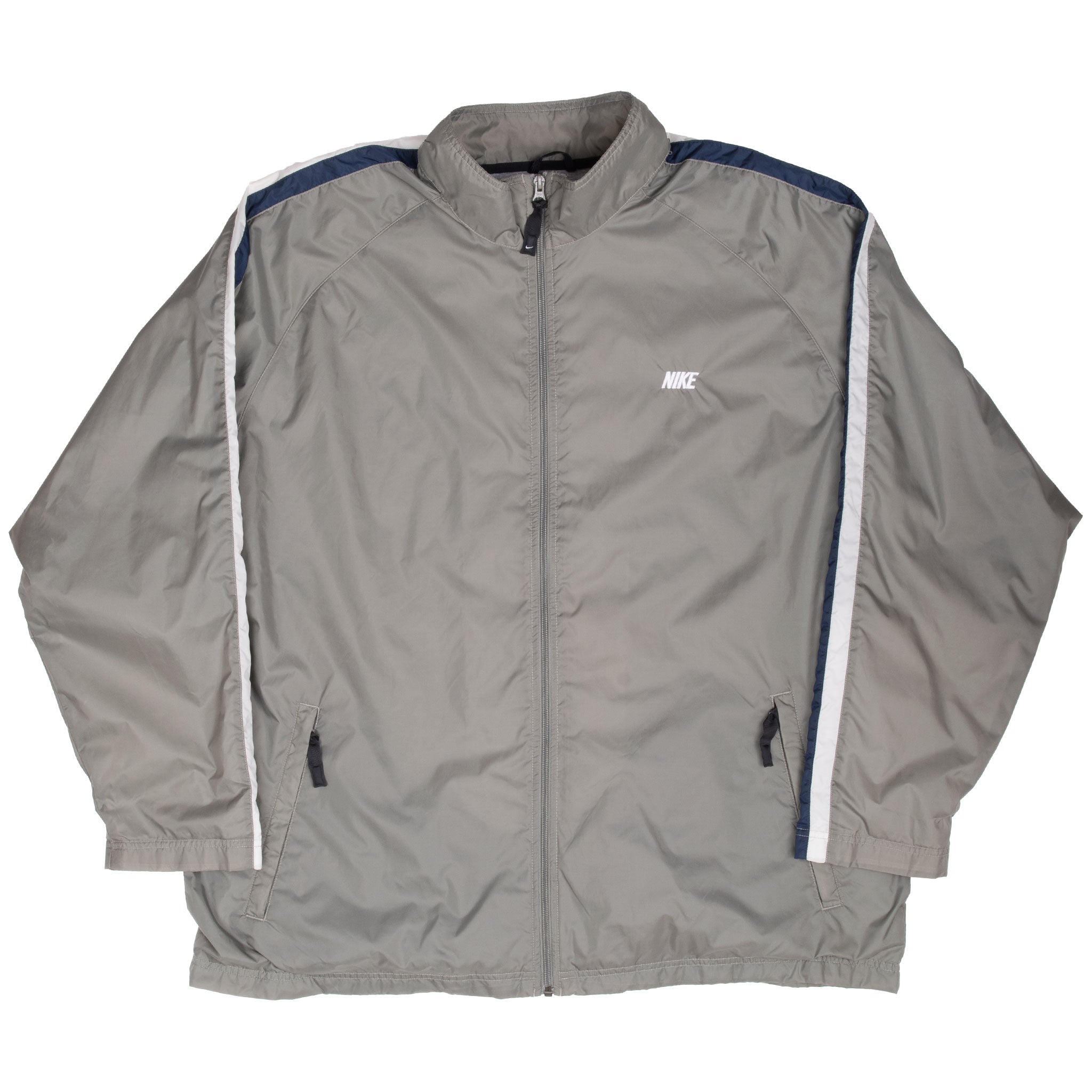 Vintage Nike Grey Green Windbreaker Jacket Size 2XL 2000S