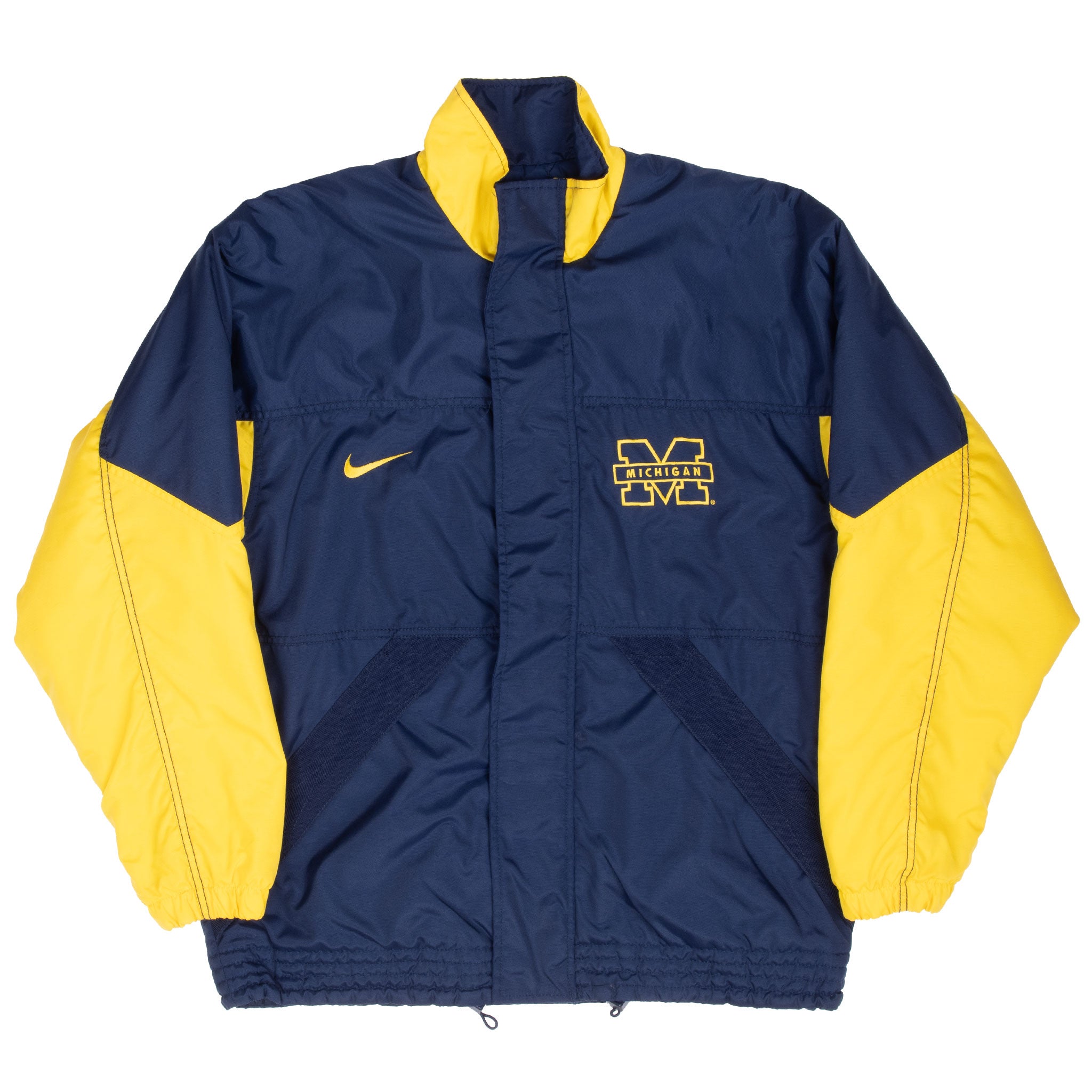 Vintage Nike Ncaa Michigan University Heavy Coat Jacket 1990S Size Medium
