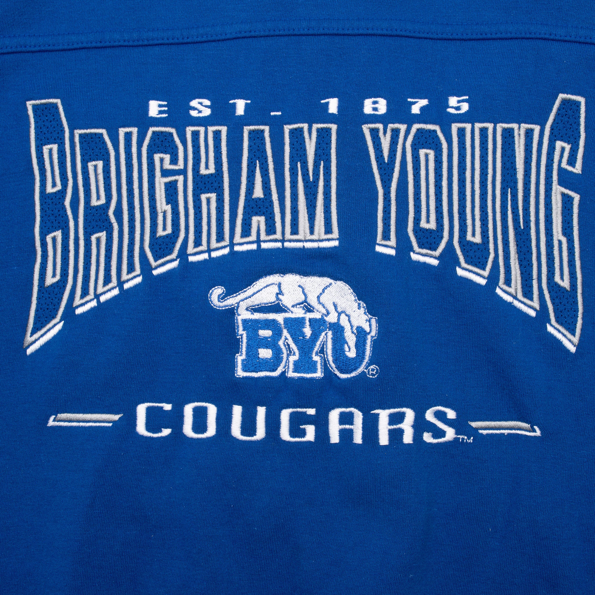 VINTAGE NCAA BYU BRIGHAM YOUNG UNIVERSITY COUGARS SWEATSHIRT 1990S LARGE
