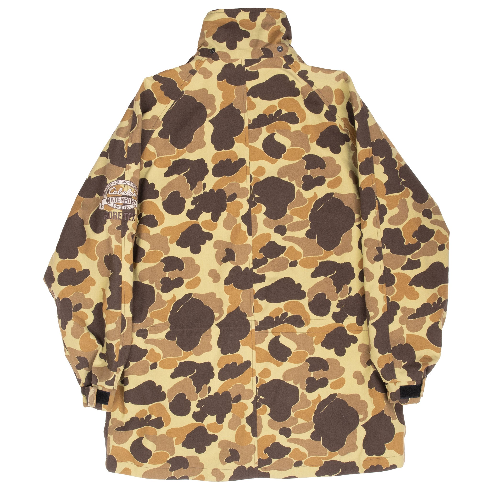 Vintage Duck Camo Goretex Cabela's Hunting Jacket Size Medium Deadstock