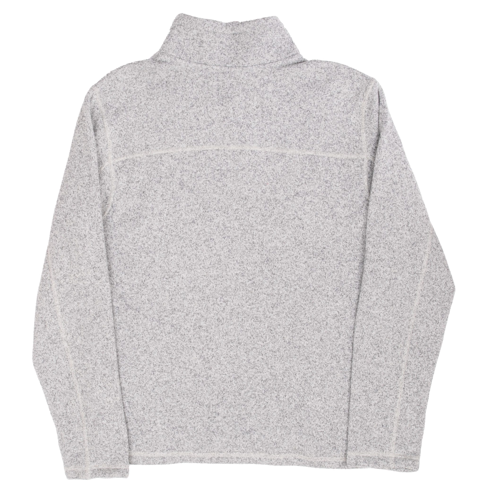 Back of The North Face Gordon Lyons grey quarter-zip jacket with paneled seams