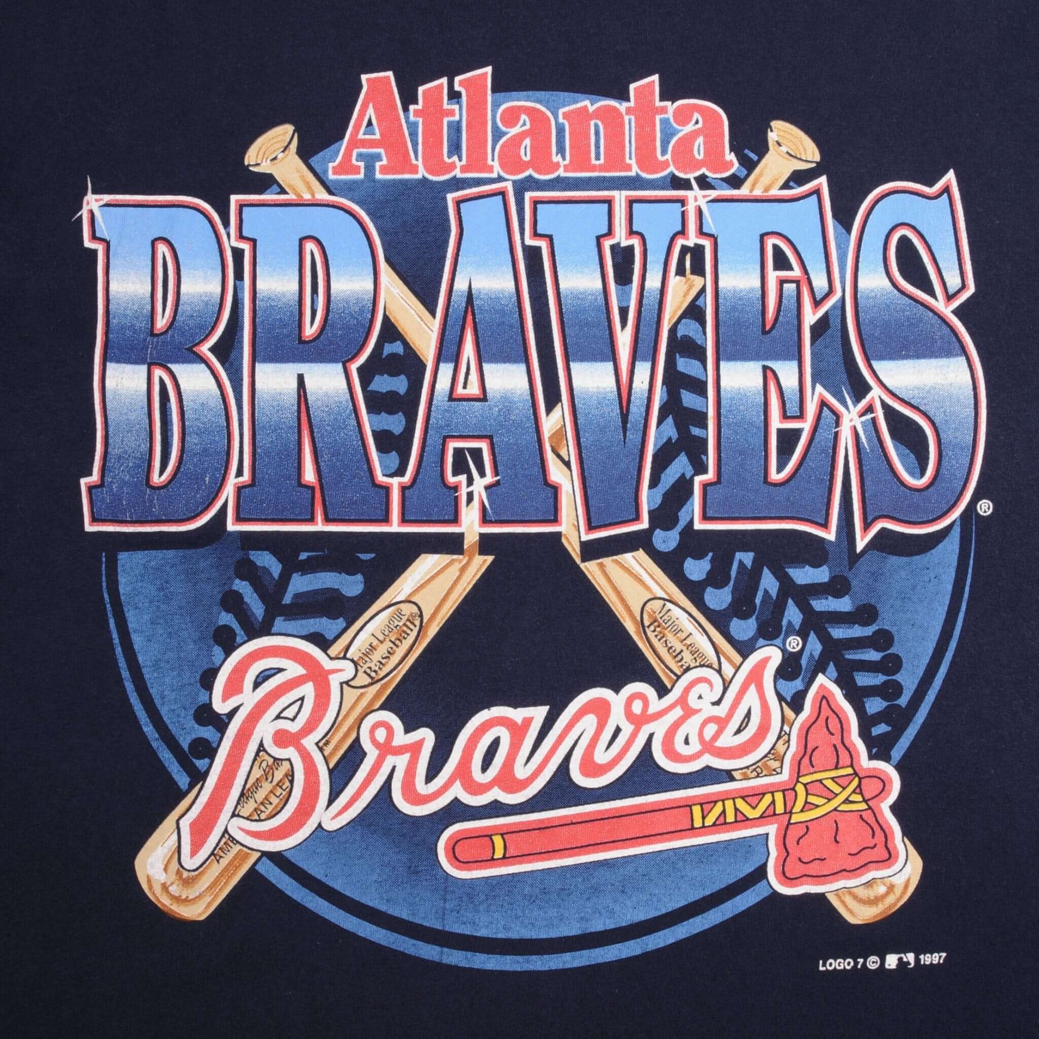 Vintage MLB Atlanta Braves 1997 Tee Shirt Size XL