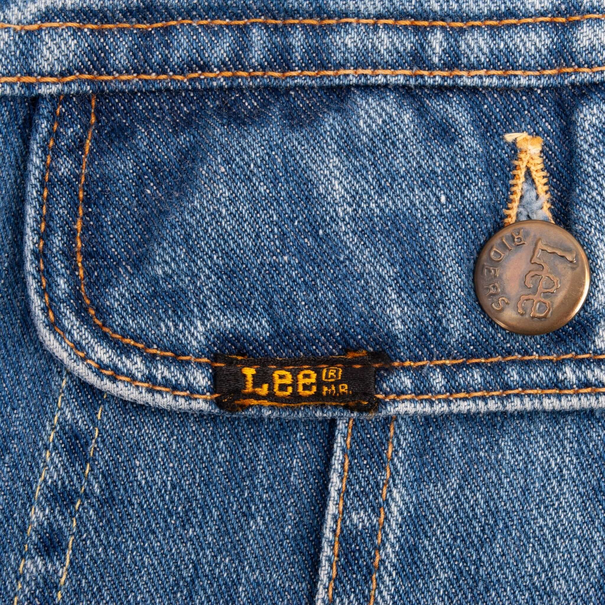 Vintage Lee 101-J2 2 Pockets Denim Jacket 1960S Size 42L Made In Usa