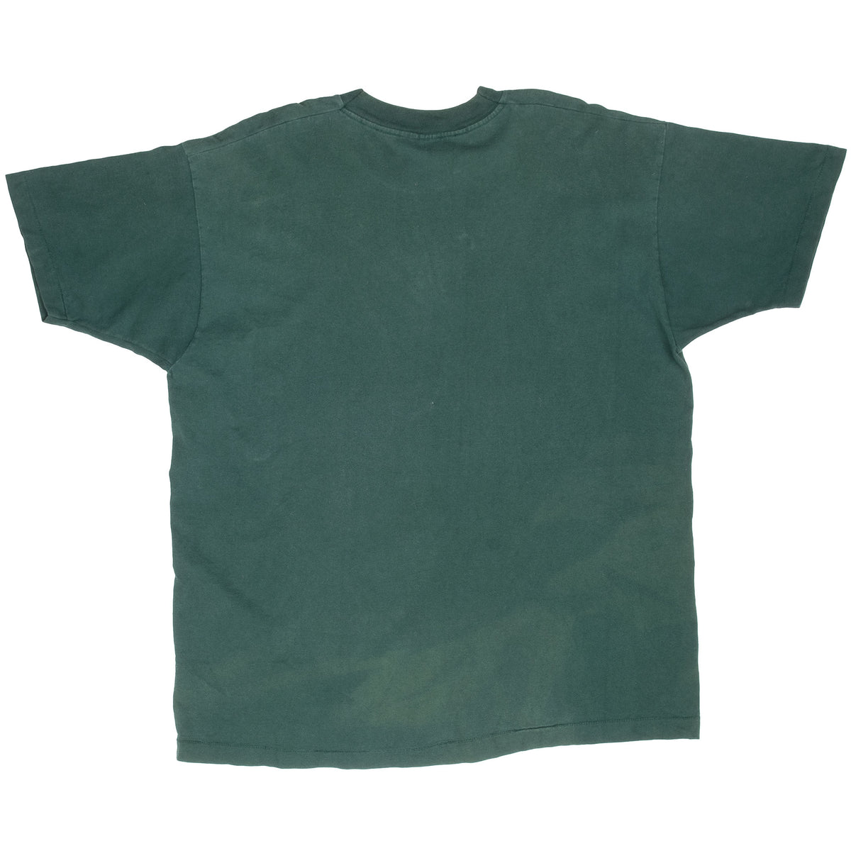 Back of dark green Disney T-shirt with no graphic