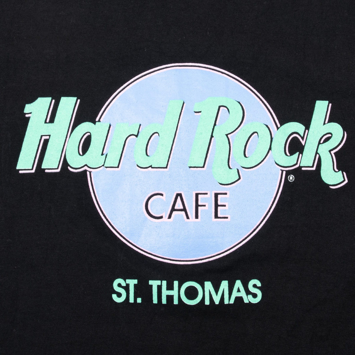 Vintage Hard Rock Cafe St Thomas Tee Shirt 1990S Large Made In Usa With Single Stitch Sleeves