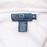 Vintage Ralph Lauren Full Zip Classic Grey Hoodie Sweatshirt 1990S Size Medium