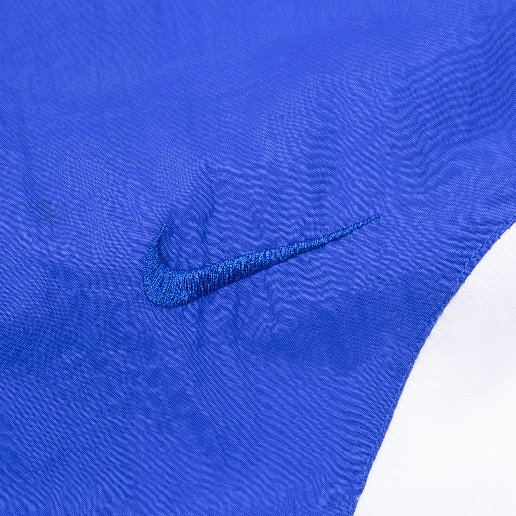 Vintage Nike Big Swoosh Navy Blue Windbreaker Jacket 1990S Size XL