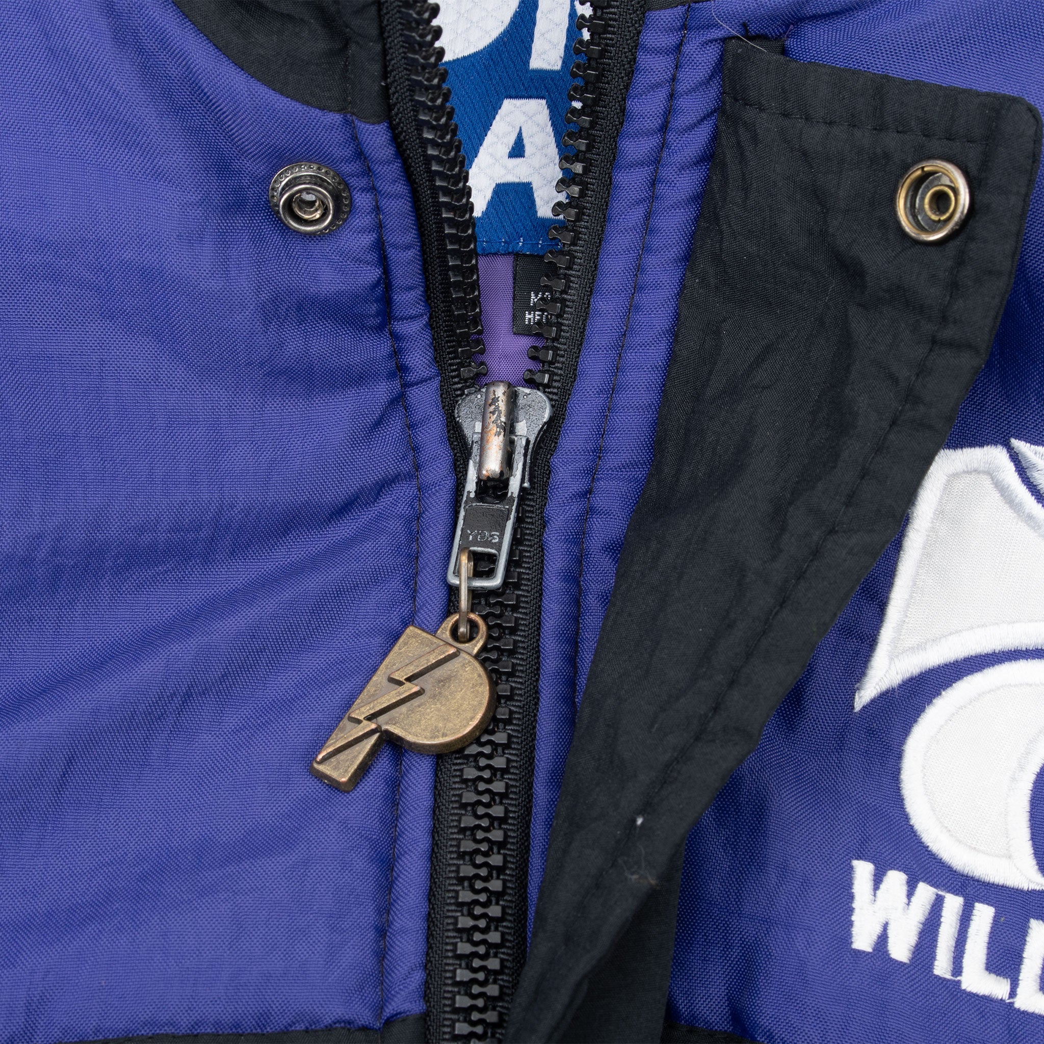 Vintage Ncaa Kansas City Wildcats Heavy Windbreaker Jacket 1990S Size Large