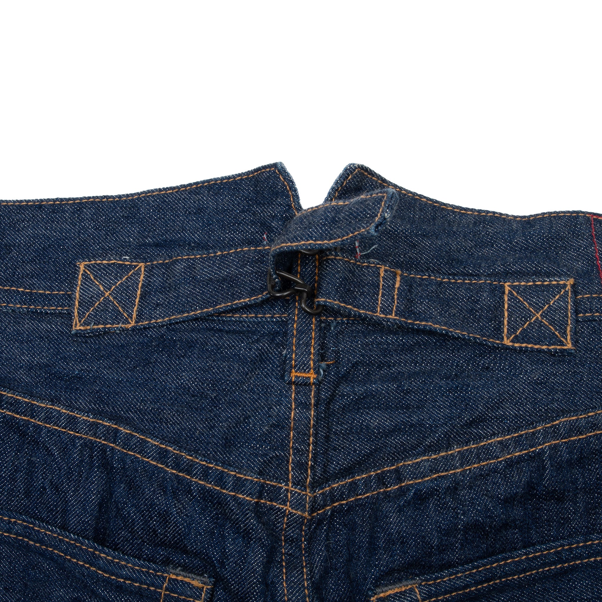 Vintage Dr Collectors Red Line Buckle Back Blue Jeans Size Small 33X27 Made In Usa