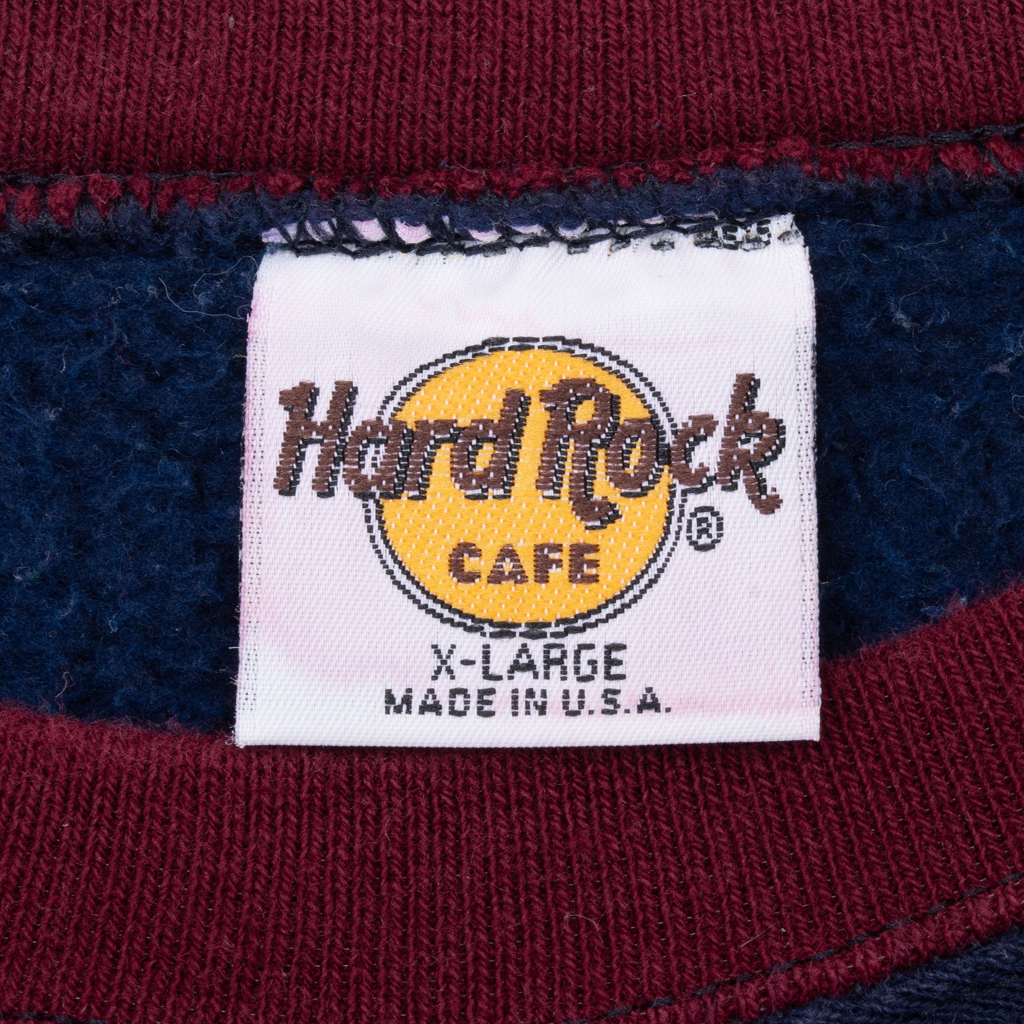 Vintage Hard Rock Cafe All Is One Embroidered Sweatshirt 1990S Size XL Made In Usa