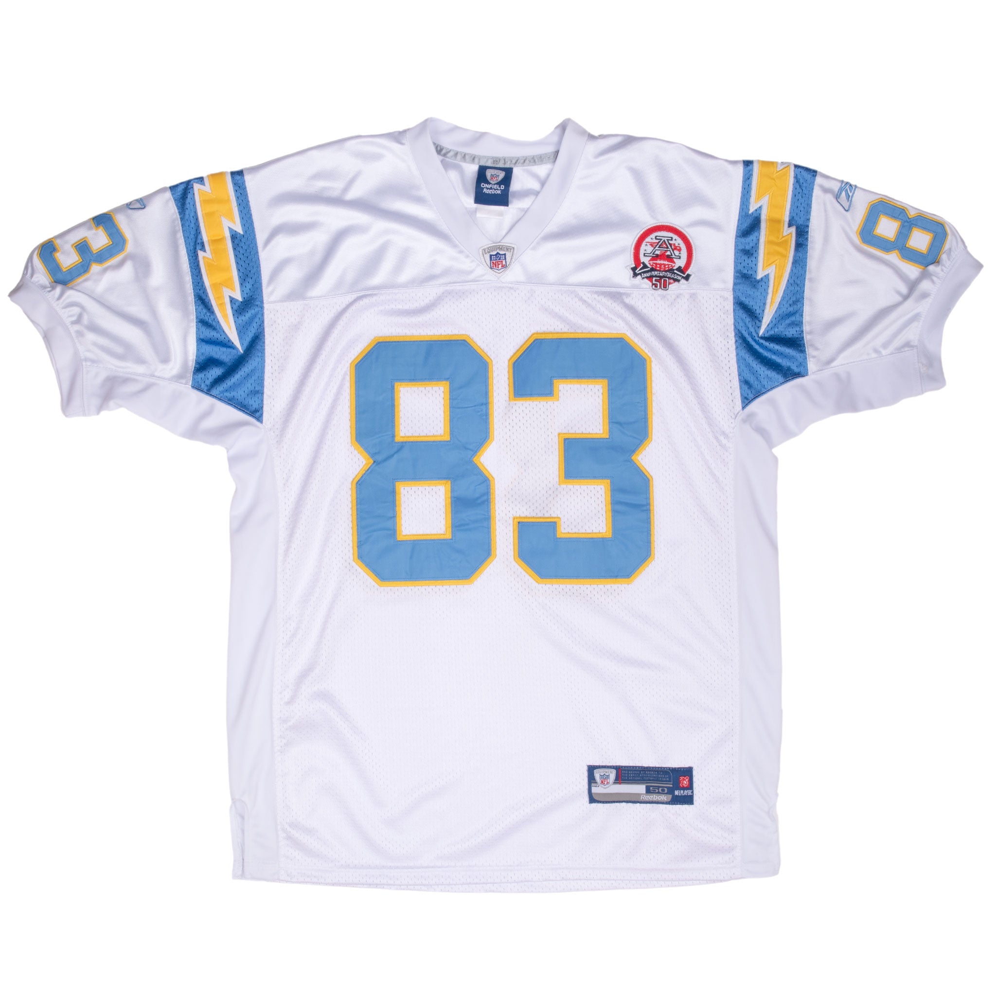 Vintage Nfl Los Angeles Chargers Jackson #83 Reebok Jersey 1990S Size 50