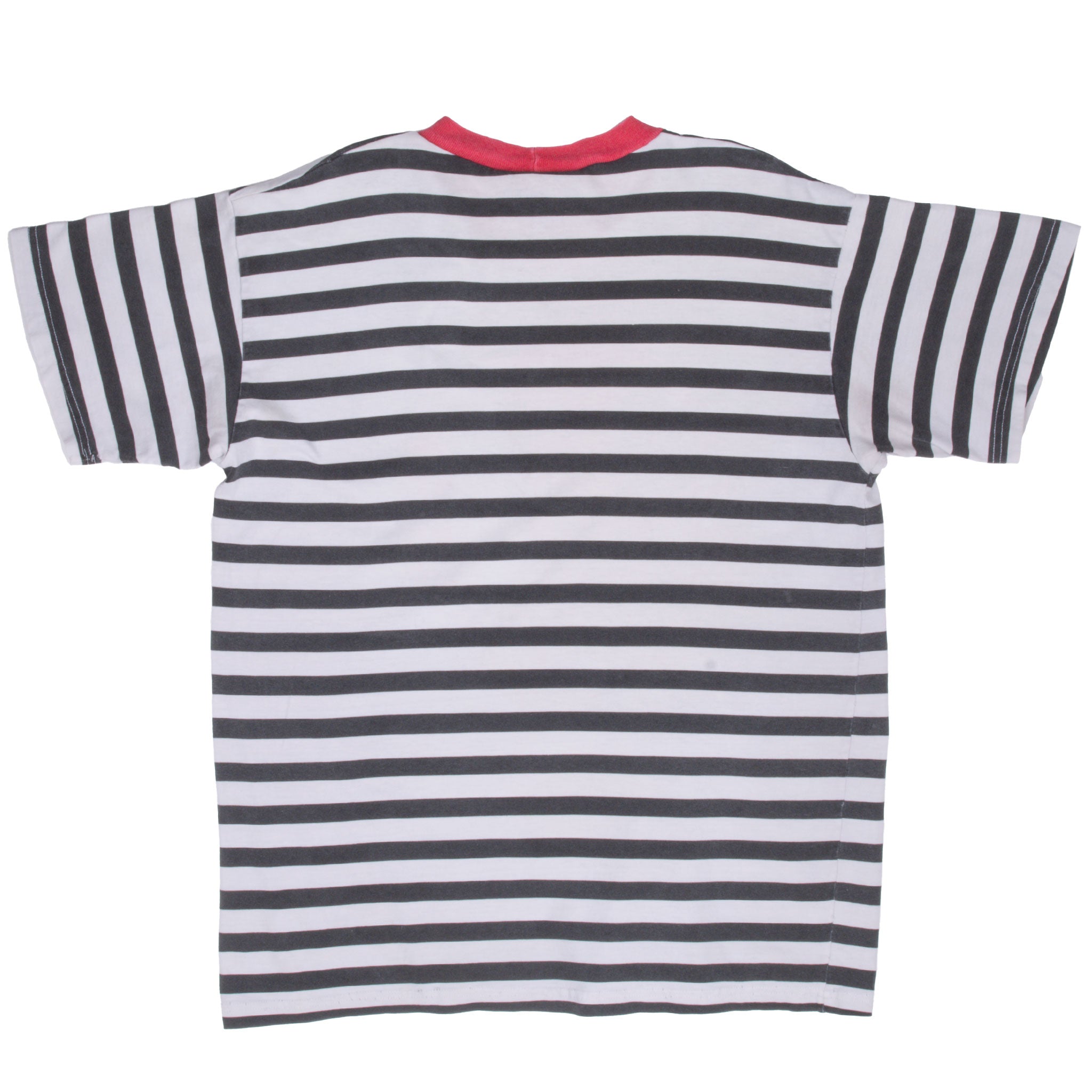 Vintage Disney Mickey Mouse Club 1955 Stripped Tee Shirt 1990S Size Large