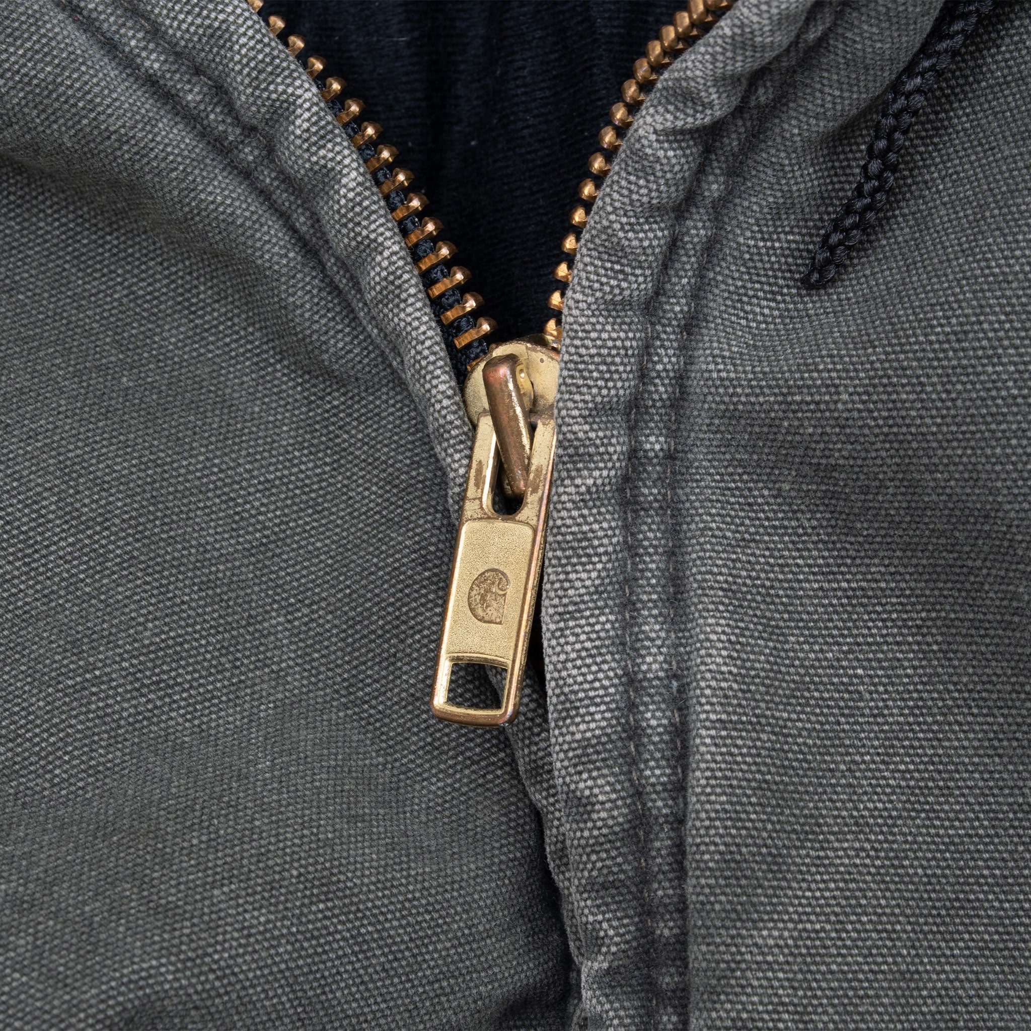 Vintage Carhartt Green Faded Active Hooded Jacket 1990S J68Mos Size Medium