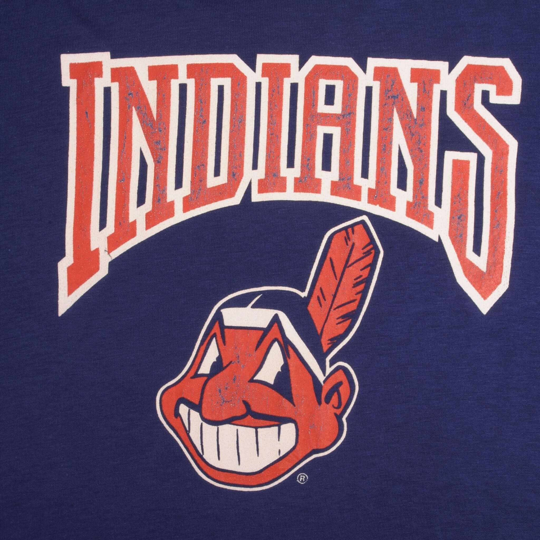 Vintage Mlb Cleveland Indians Champions 1980S Tee Shirt Size Large Made In USA Made In USA With Single Stitch