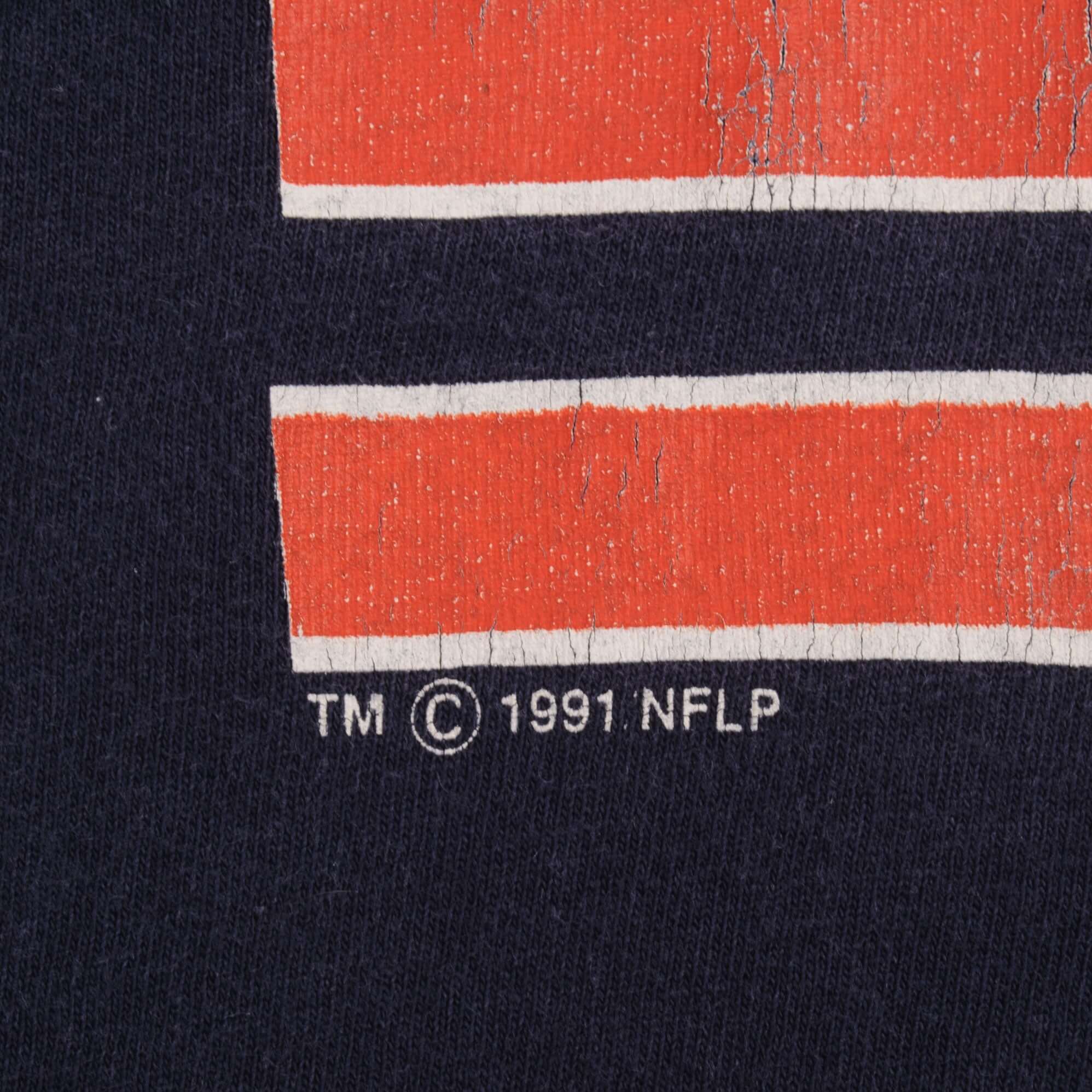 Vintage NFL Buffalo Bills 1991 Tee Shirt Size Large Made In USA With Single Stitch Sleeves