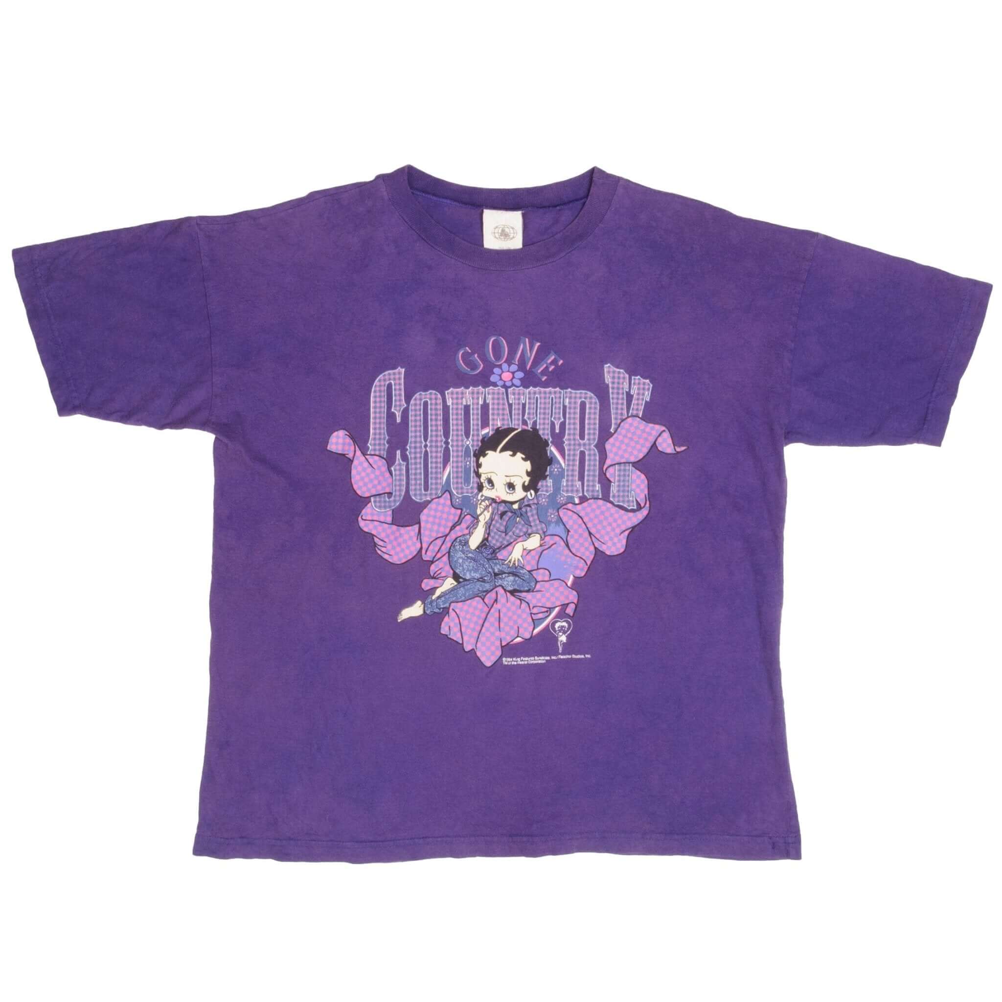 Vintage Betty Boop Gone Country Tee Shirt 1994 Size XL