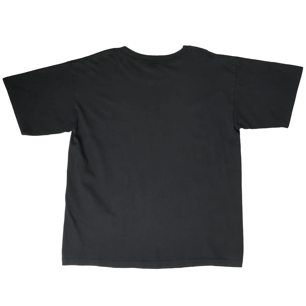 Back of plain black Wisconsin Badgers short-sleeve T-shirt