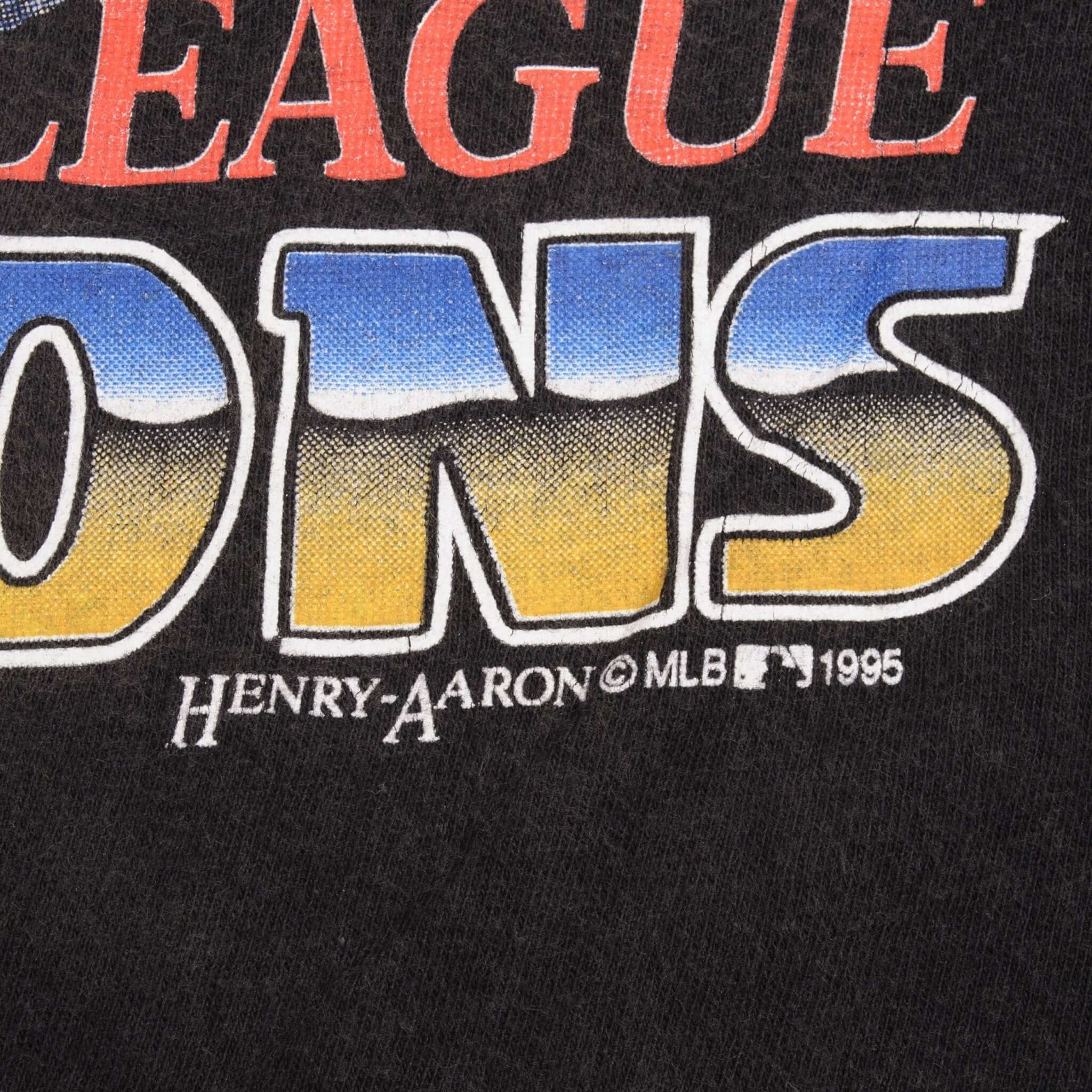 Vintage MLB Cleveland Indians Champions 1995 Tee Shirt Size Large Made In USA With Single Stitch Sleeves