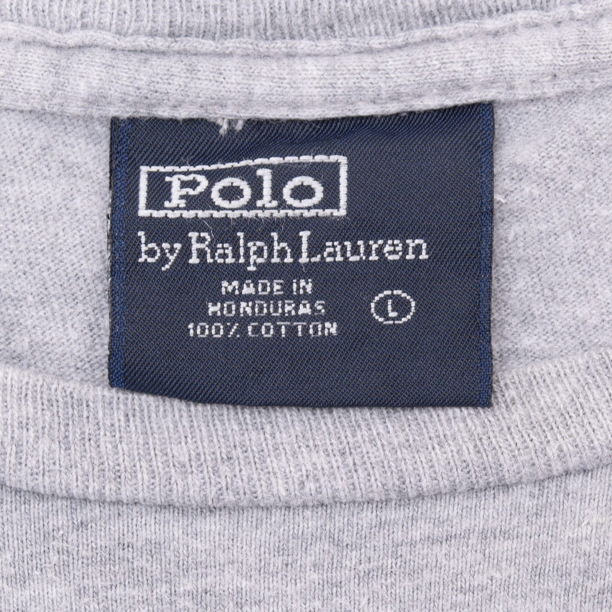 Vintage Ralph Lauren Polo Bear Tennis Grey Tee Shirt 1990S Size Large