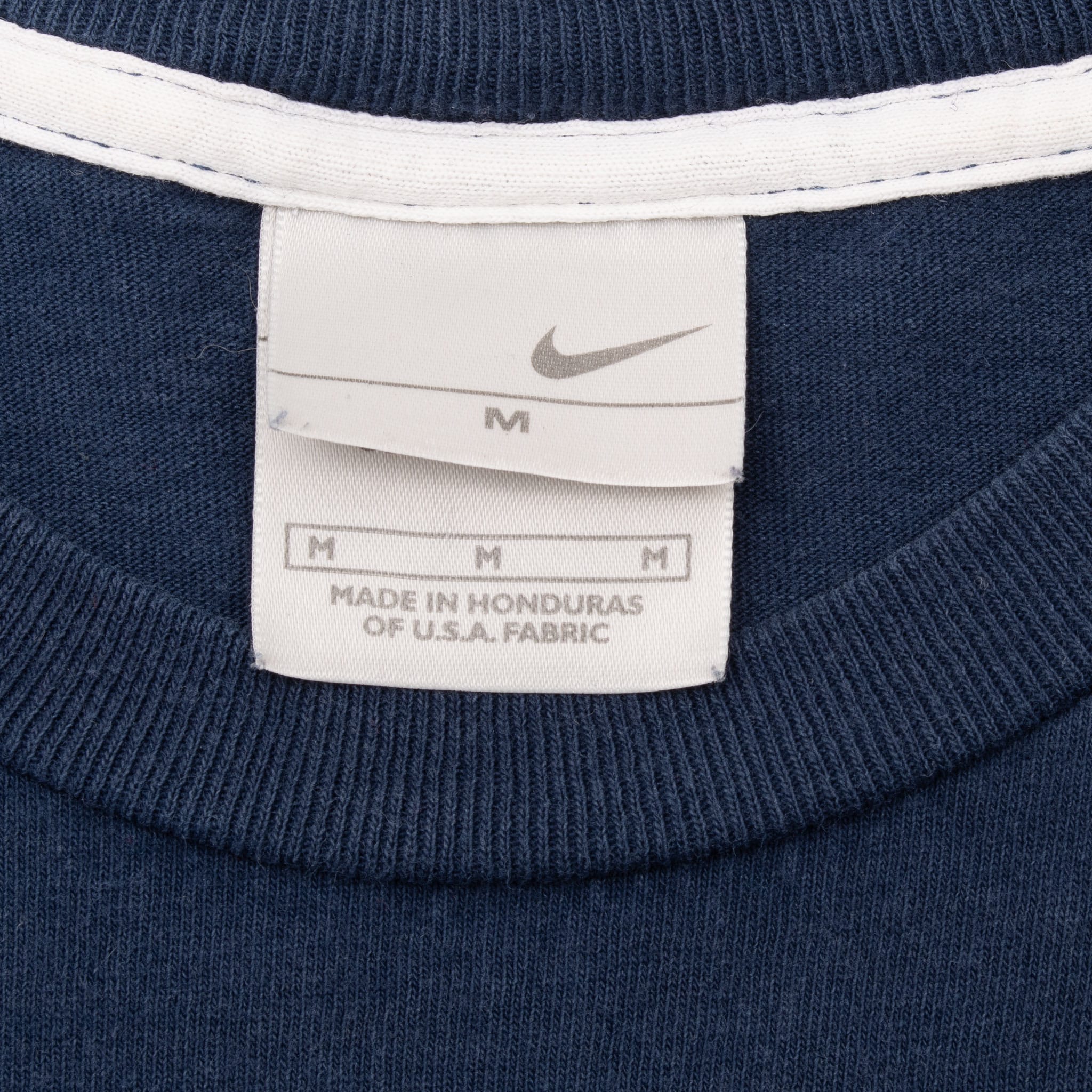 Vintage Nike Classic Swoosh Navy Blue Tee Shirt 2000S Size Medium