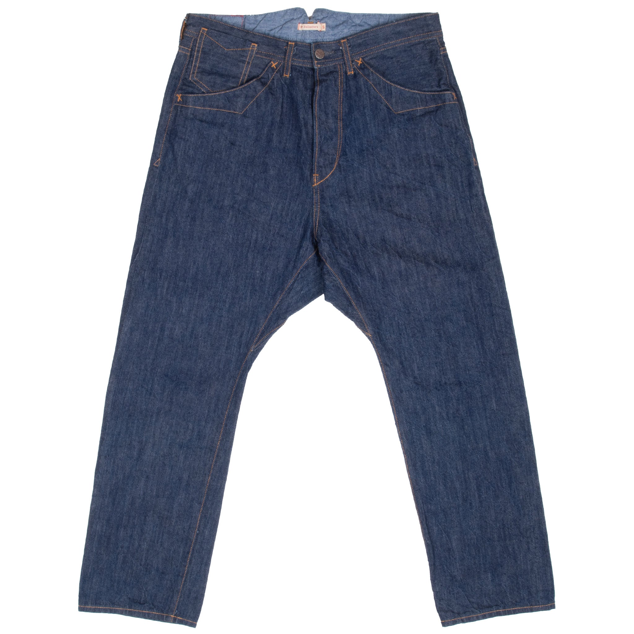 Vintage Dr Collectors Red Line Buckle Back Blue Jeans Size Small 33X27 Made In Usa