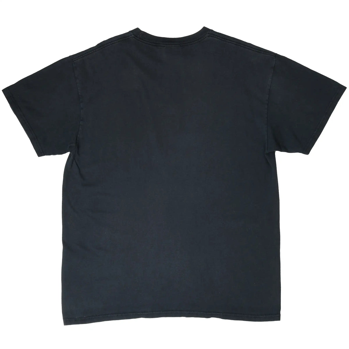 Back of plain black Nike short-sleeve T-shirt