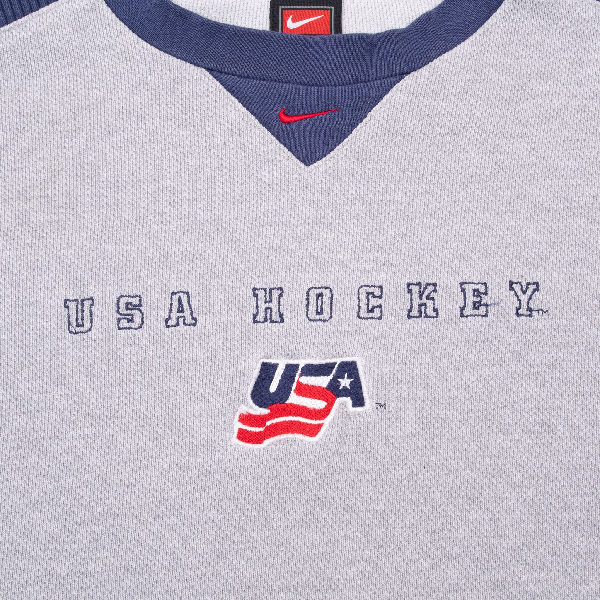 Vintage Nike Hockey Team Usa Long Sleeve Tee Shirt 1990S Size Medium