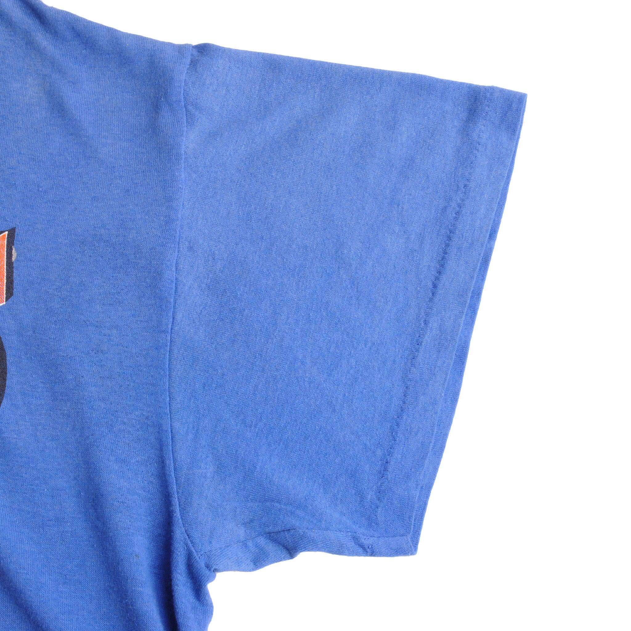 Vintage Blue NBA New York Eastern Conference Champions 1994 Tee Shirt Size XLarge With Single Stitch Sleeves. Made In USA.