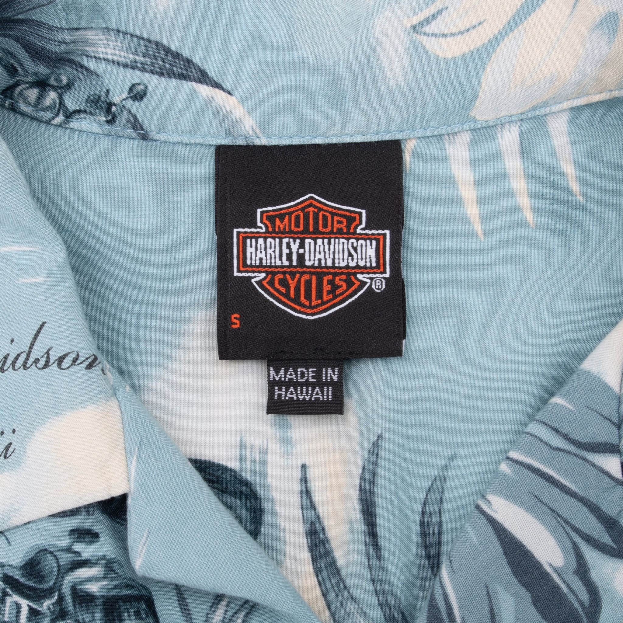 Vintage Harley Davidson Hawaiian Shirt Small 1990S Made In Hawaii